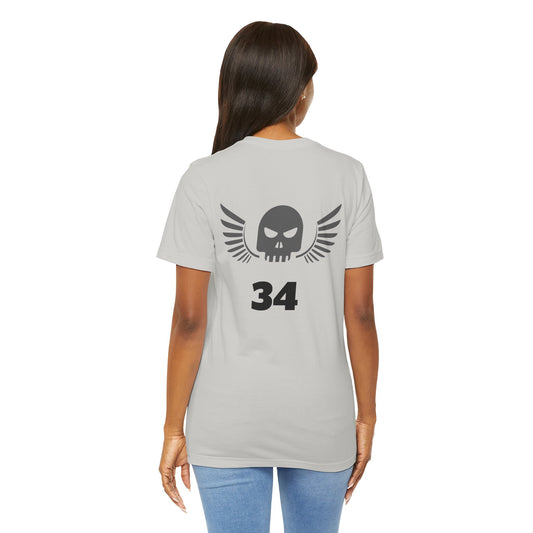 Camiseta unisex de algodón con calavera