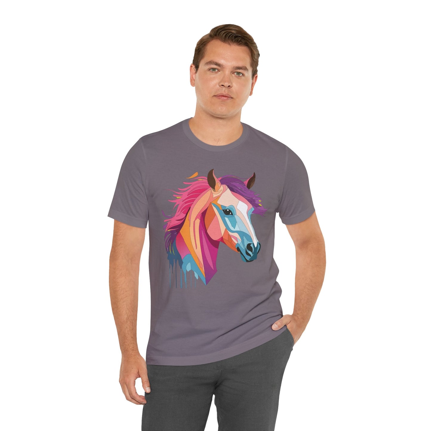 Unisex Animal Shirt Art Design Short Sleeve With Wild Animals Graphic Print Comfort Tee