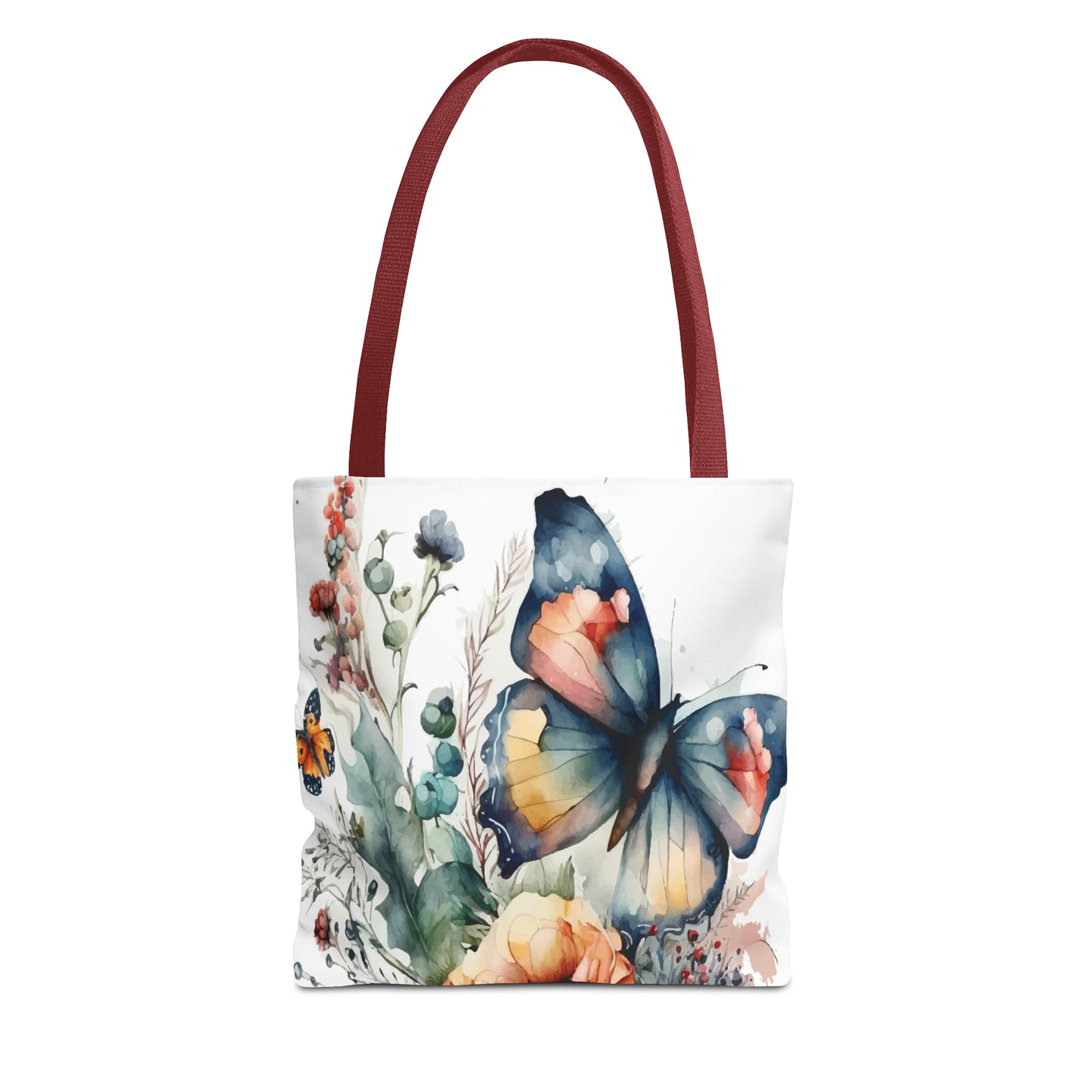 Canvas Bag with Butterfly Prints