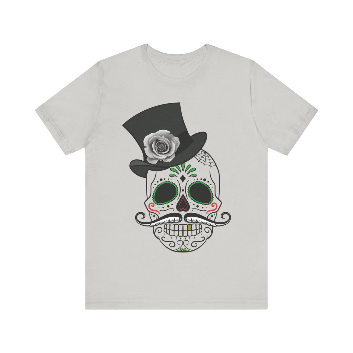 Camiseta unisex de algodón con calavera