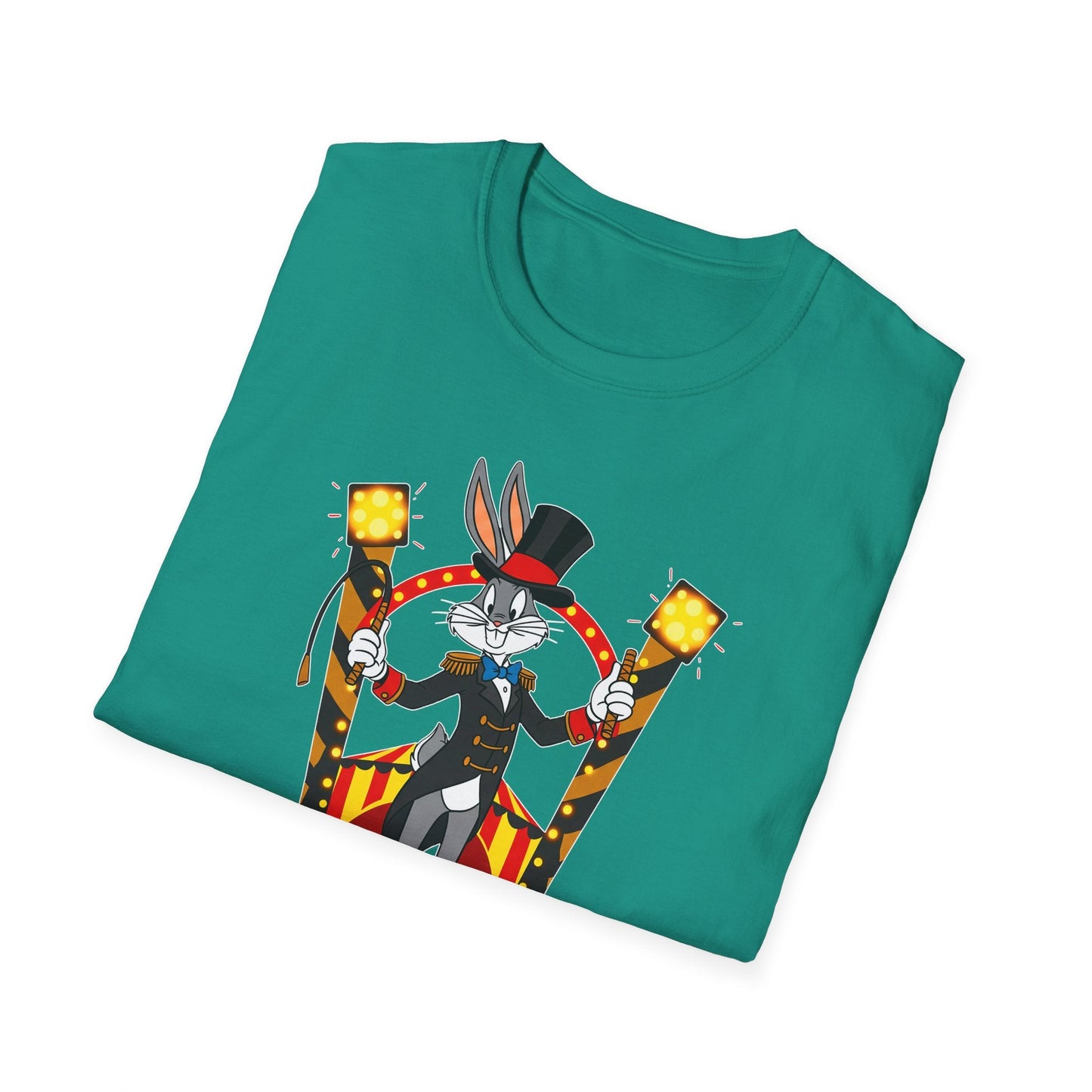 Cartoon Bunny Graphic Unisex Cotton Animal Animation Artwork Design Tee 14