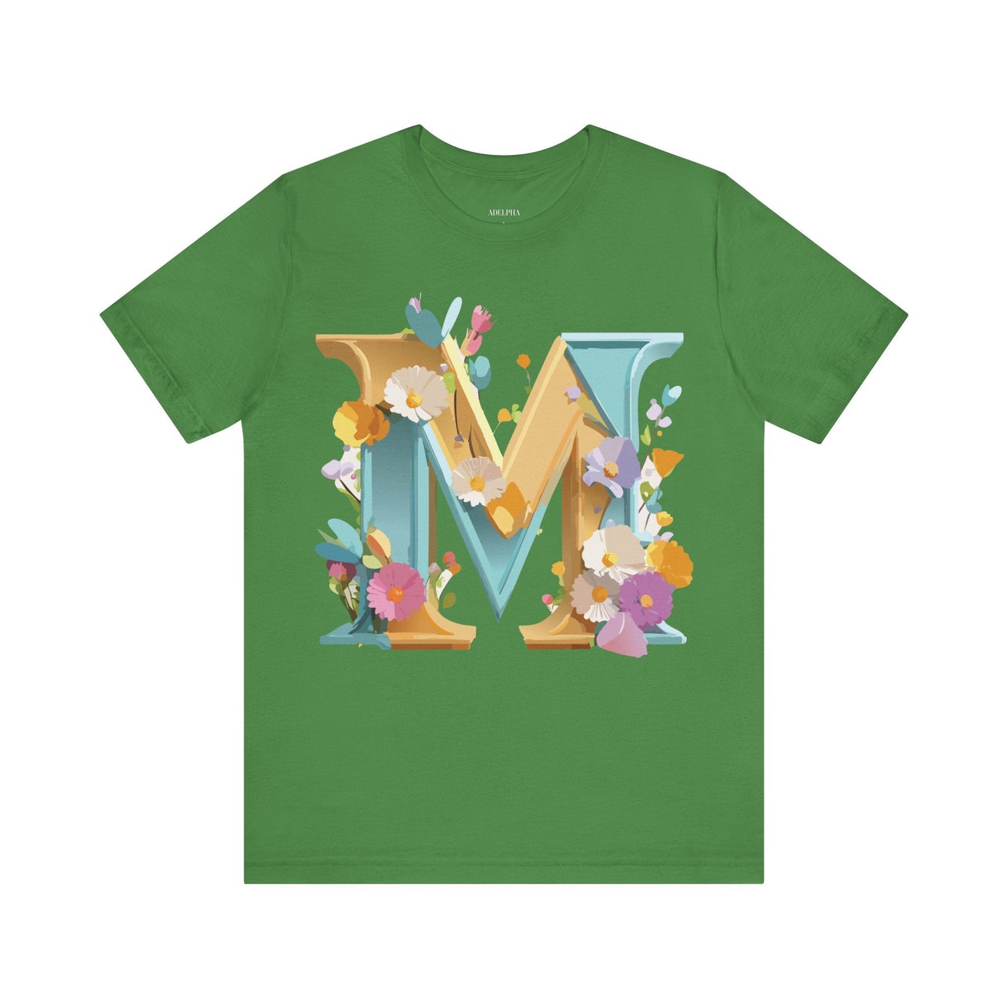Letter M Shirt Unisex Graphic Tee From Adelpha Vintage Inspired Art Short Sleeve Jersey
