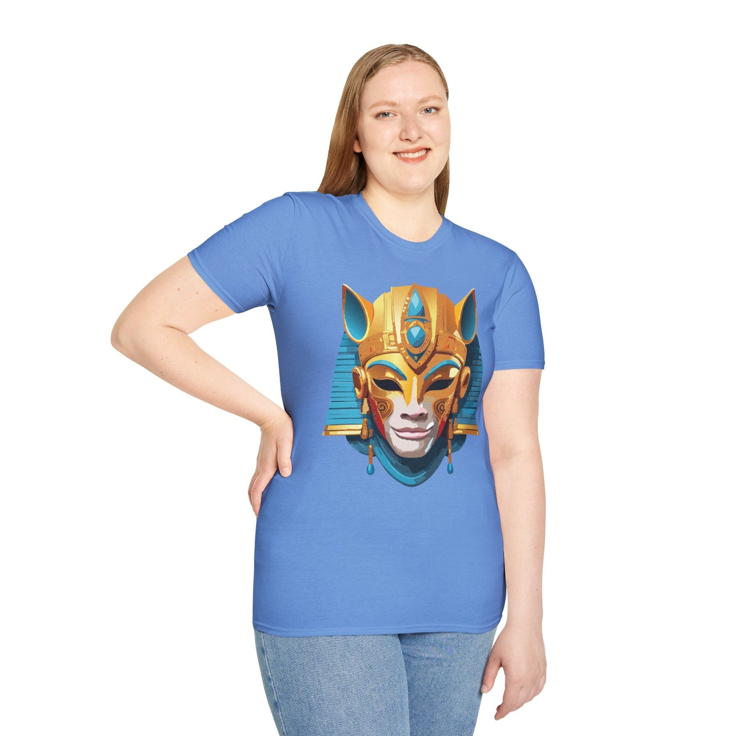 Mask Graphic Unisex Cotton Masquerade Design Artwork Tee 24
