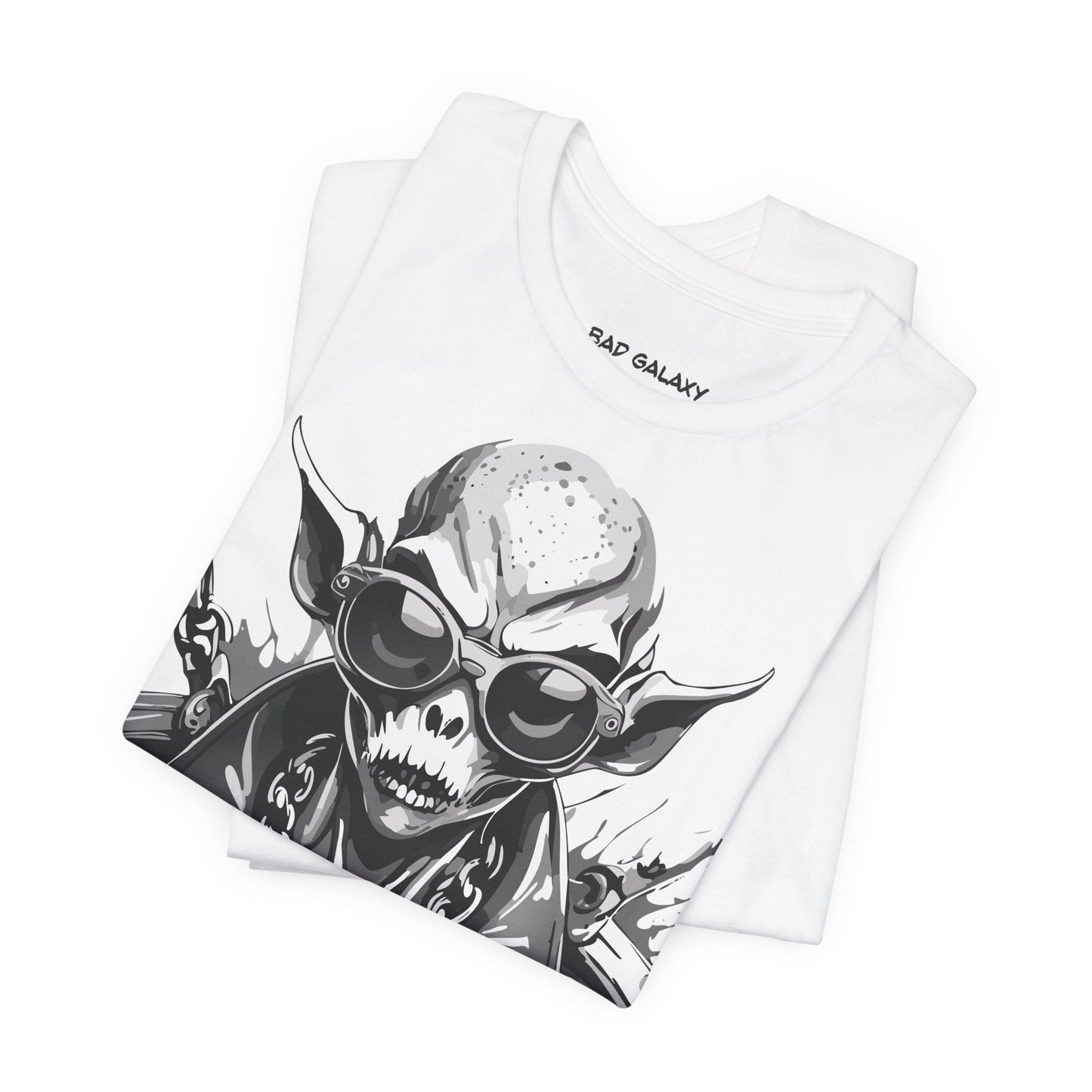 Alien Tee Shirt From Bad Galaxy Made To Order 100 Percent Cotton Eco Friendly Inks Free Shipping