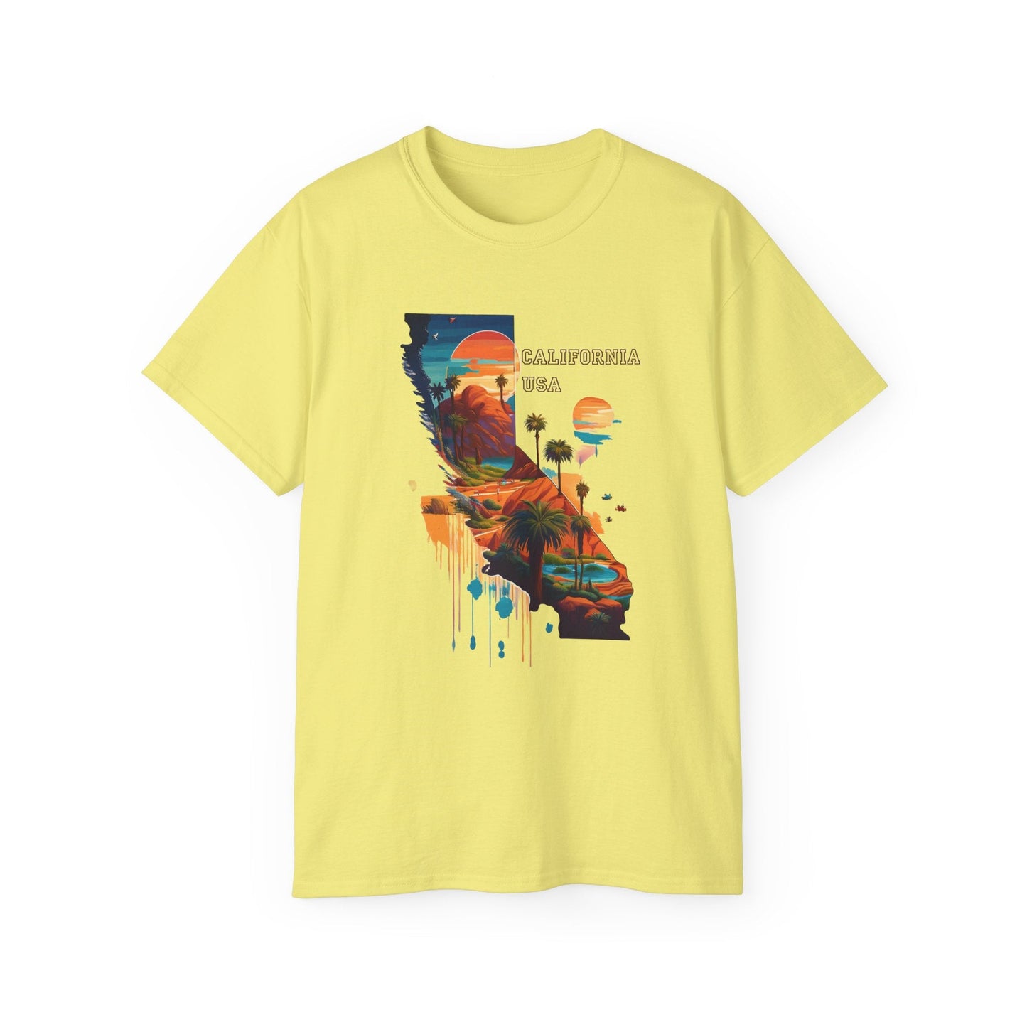 California Graphic Unisex Cotton T‑Shirt 2