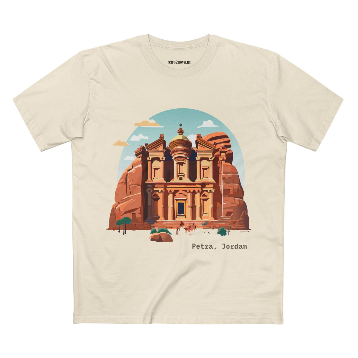 Petra Jordan illustration T-Shirt | Travel souvenir tee