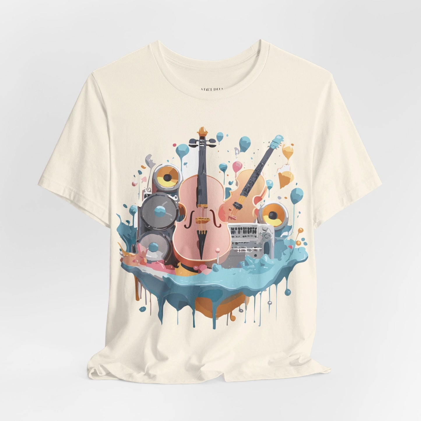Adelpha Vintage Inspired Music Graphic T Shirt Unisex Jersey Short Sleeve Tee Artwork