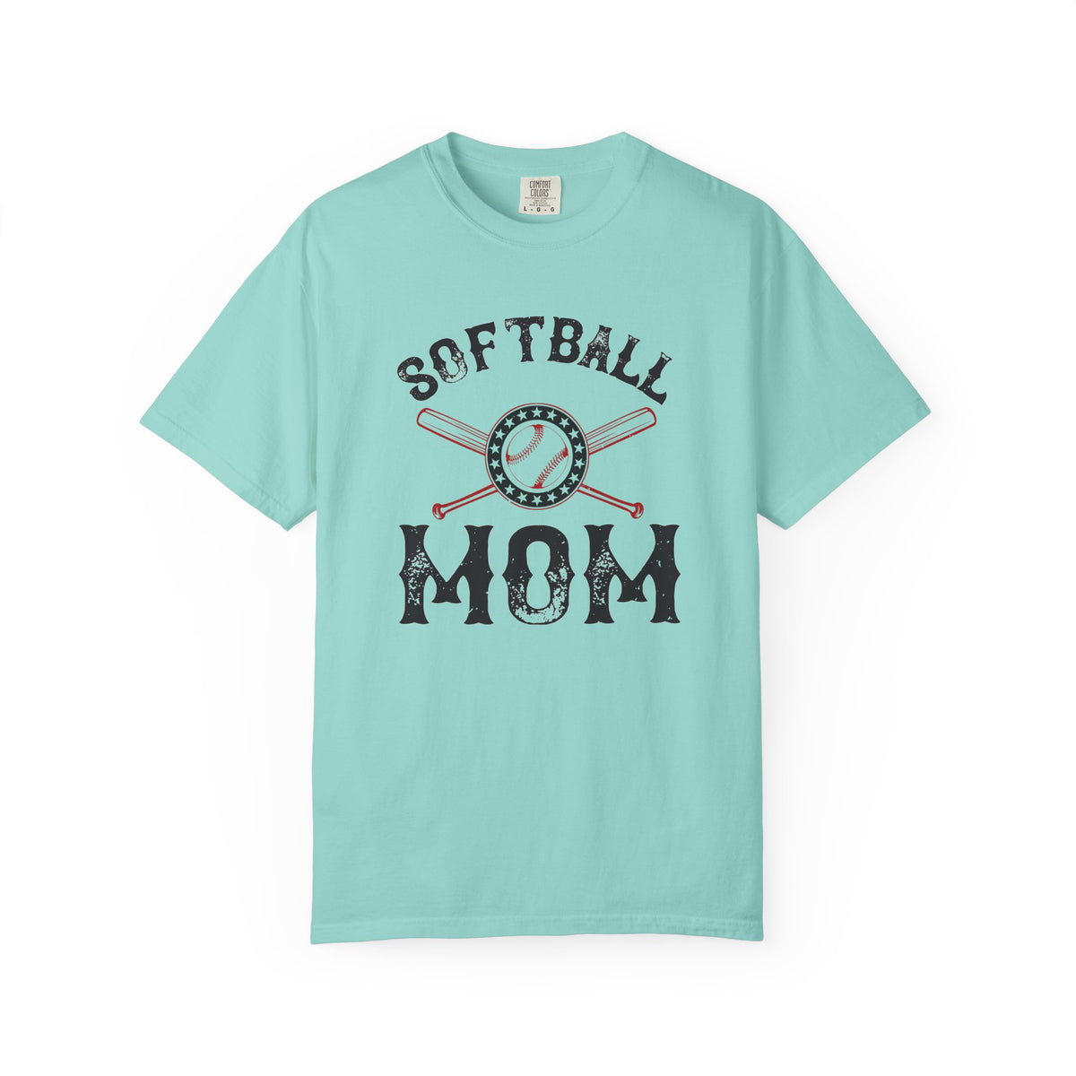 Softball Mom T-shirt Mother Day Mama Tee Unisex Comfort Colors Garment-Dyed Cotton h92