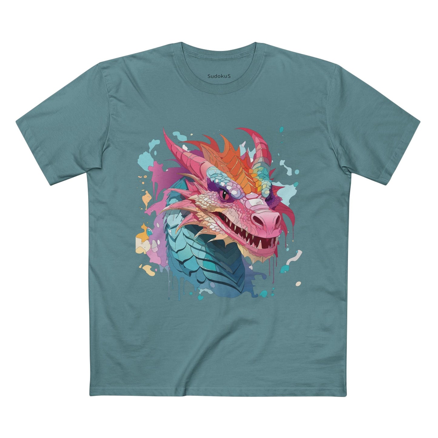 Dragon Graphic Unisex 100 Cotton Staple Tee 4