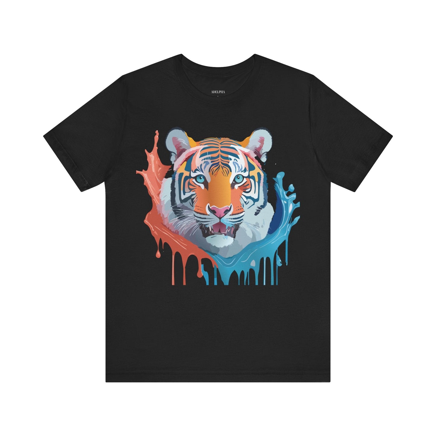 Tiger Graphic Tee Unisex Jersey Short Sleeve With Vintage Inspired Artwork By Adelpha