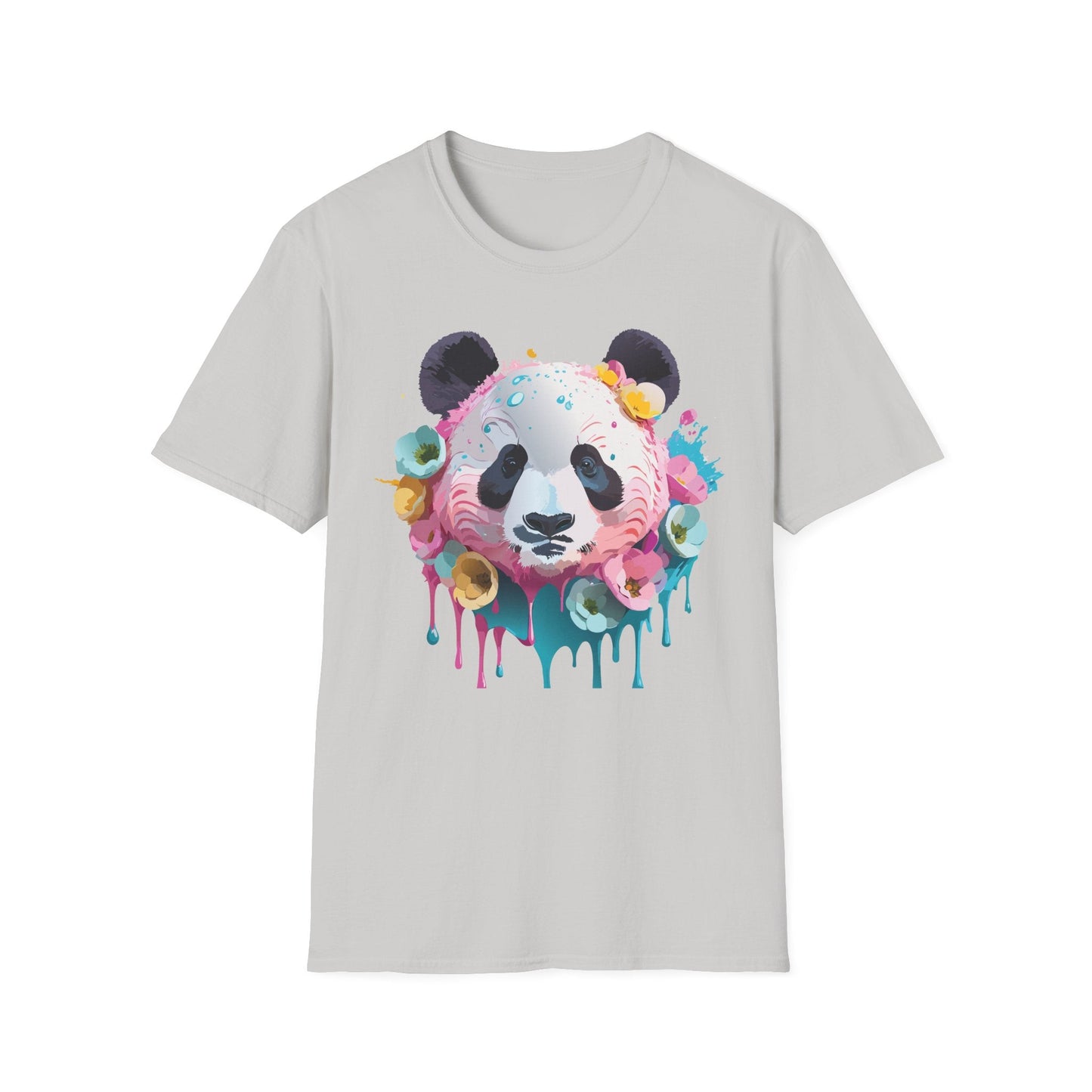 Panda Shirt Unisex T Shirt Graphic Tee Animal Print Gildan Softstyle 64000 100 Percent Cotton