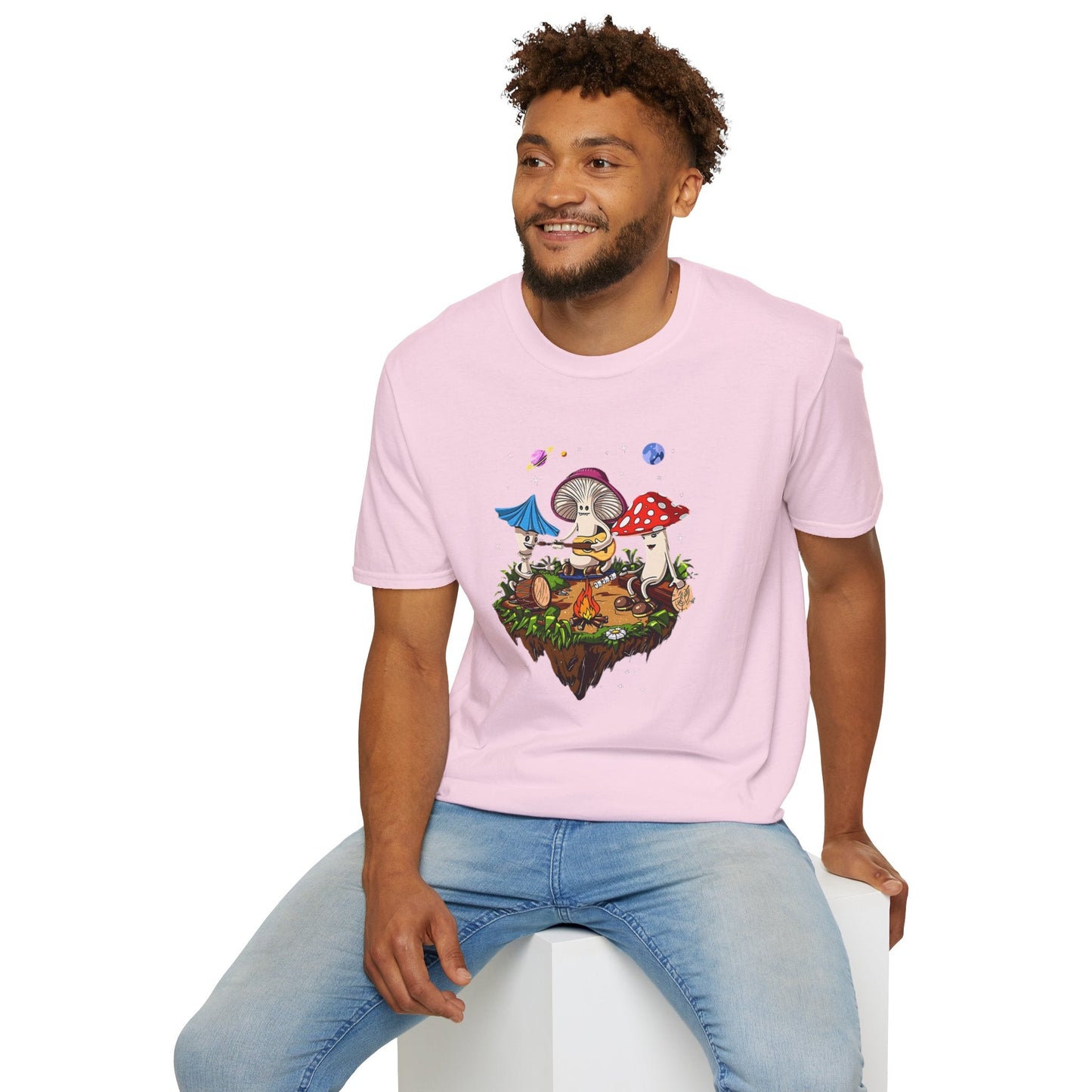 Mashroom Tee Shirt Unisex Funny Mashroom Design Gildan Softstyle 64000 Tee Softstyle Comfort
