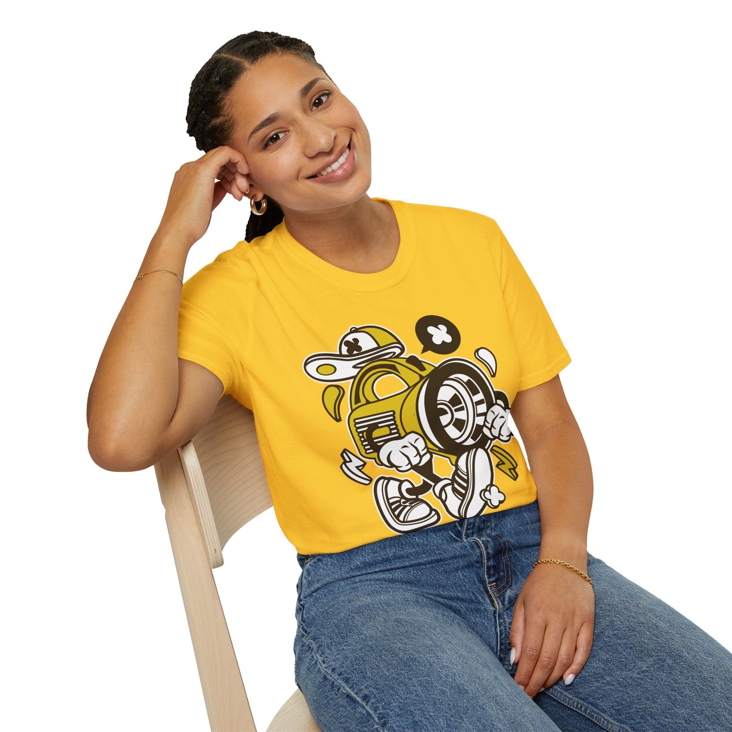 Cartoon T Shirt Animation Tee Funny Tee Unisex Softstyle Cotton Tee Gildan 64000