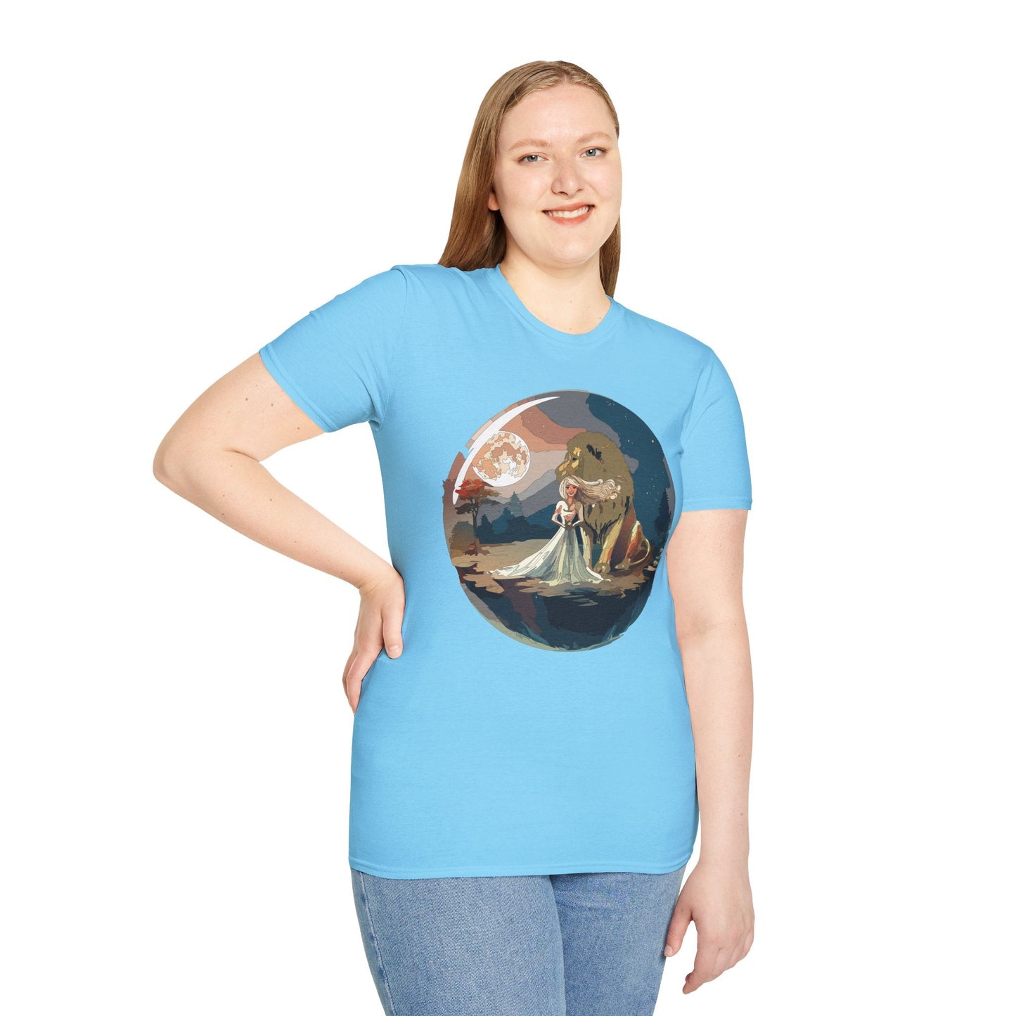 Womens Graphic T Shirt Art Design Unisex Softstyle 64000 Gildan Short Sleeve Tee