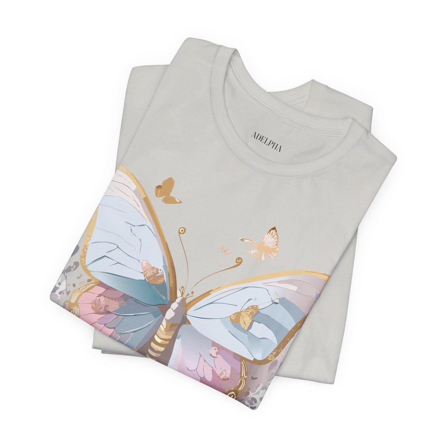 Unisex Graphic Tee Featuring Adelpha Artwork Vintage Butterfly Inspired Short Sleeve