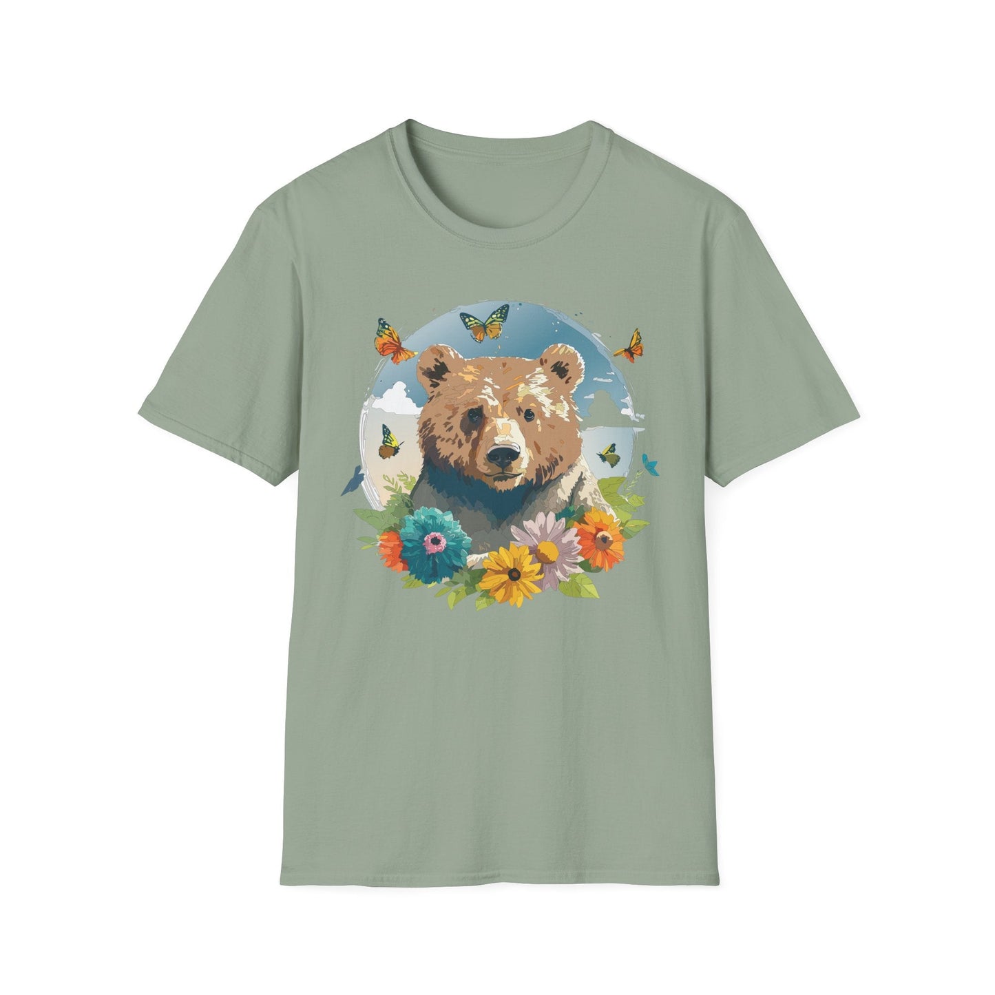Bear T Shirt Unisex Teddy Bear Tee Softstyle 64000 Ring Spun Cotton Tee Lightweight Breathable