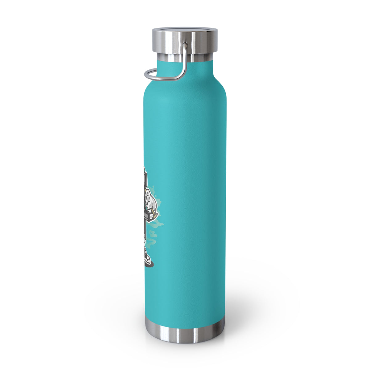 22oz Copper Insulated Water Bottle with Cartoon Design - CV23