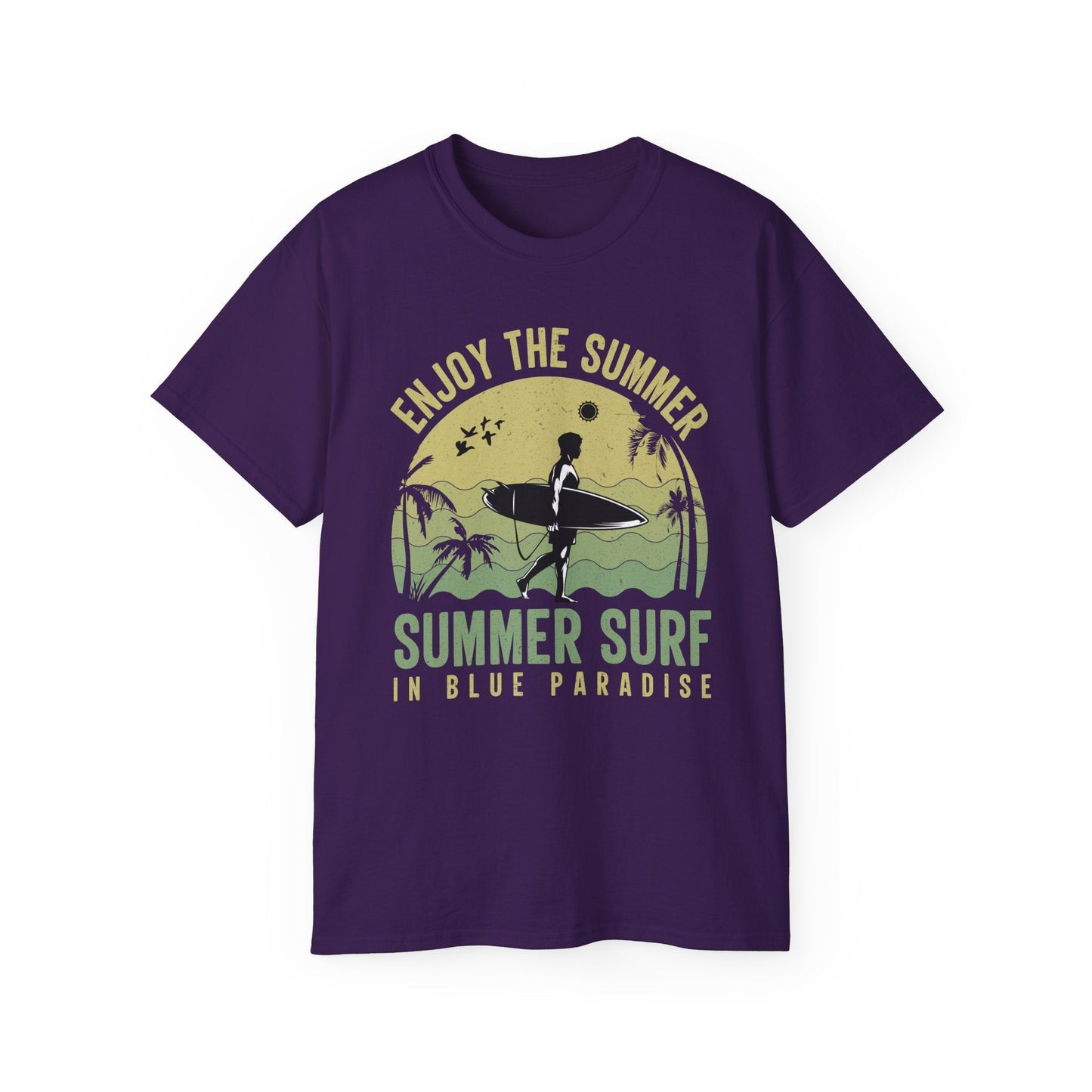 Summer Surf Art Design T Shirt TeeGallery Gildan 2000 Unisex Cotton Tee Apparel Collection