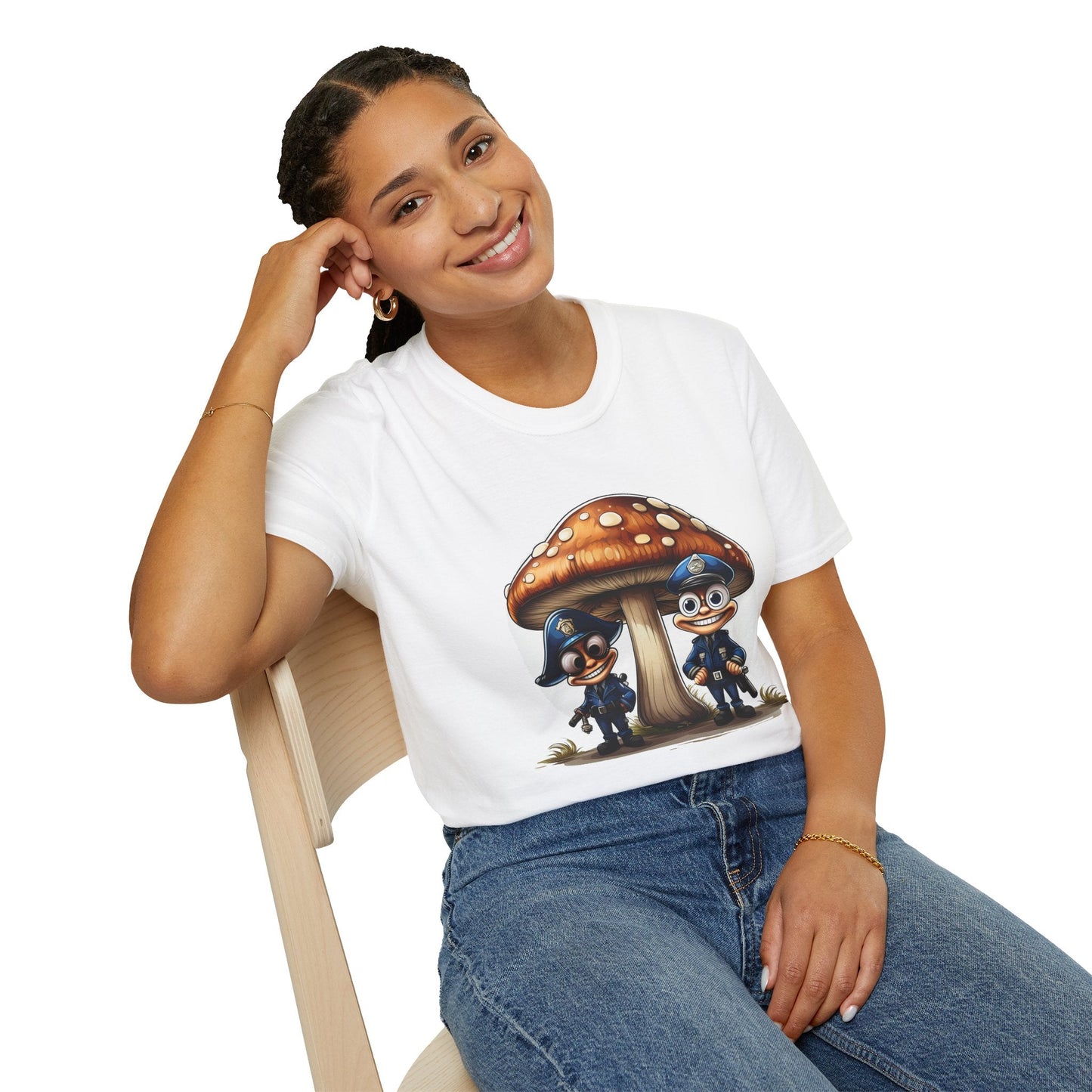 Mashroom Tee Shirt Unisex Funny Mashroom Design Shirt With Fungus Gildan Softstyle 64000