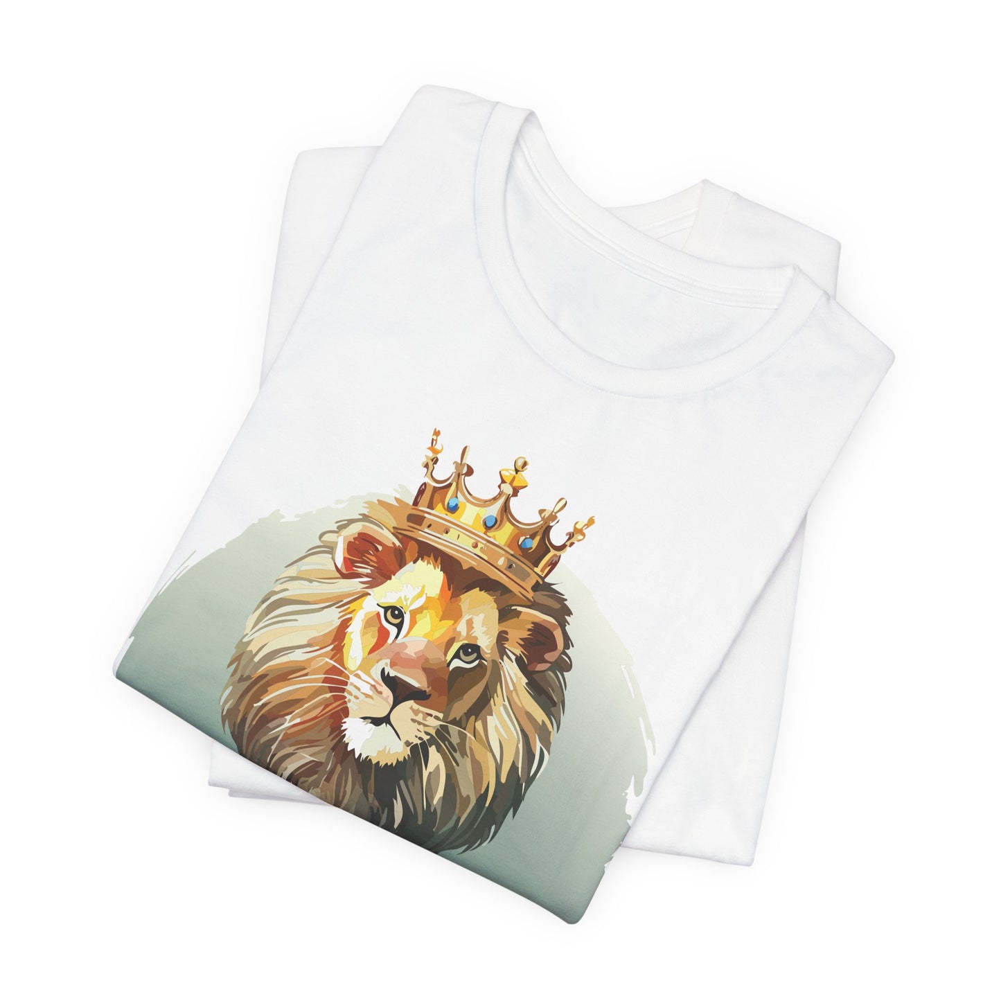 Regal Lion Short Sleeve Tee, Animal Shirt, Lion Tee, Unisex Top, Birthday Gift, Shirt with Animal design