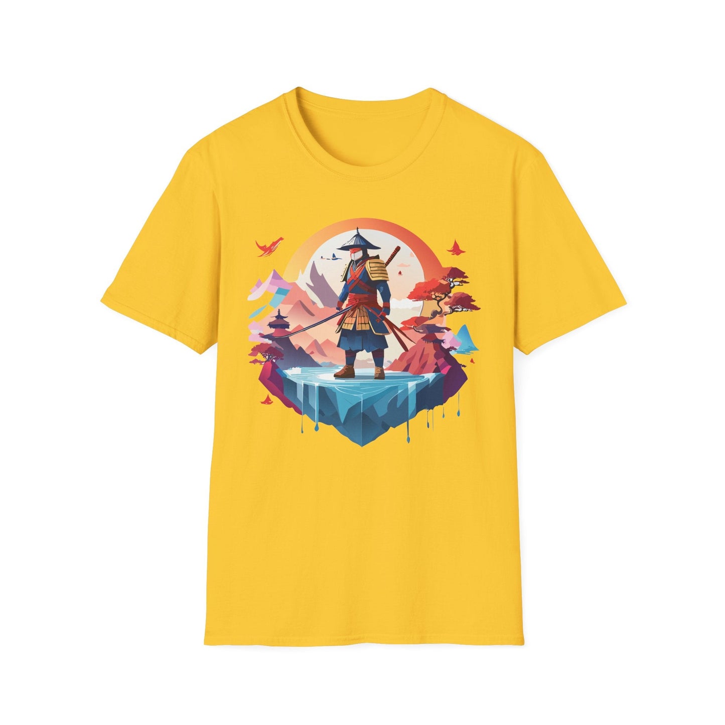 Samurai Shirt Unisex Softstyle Tee 100 Percent Ring Spun Cotton Short Sleeve T Shirt Comfort Fit