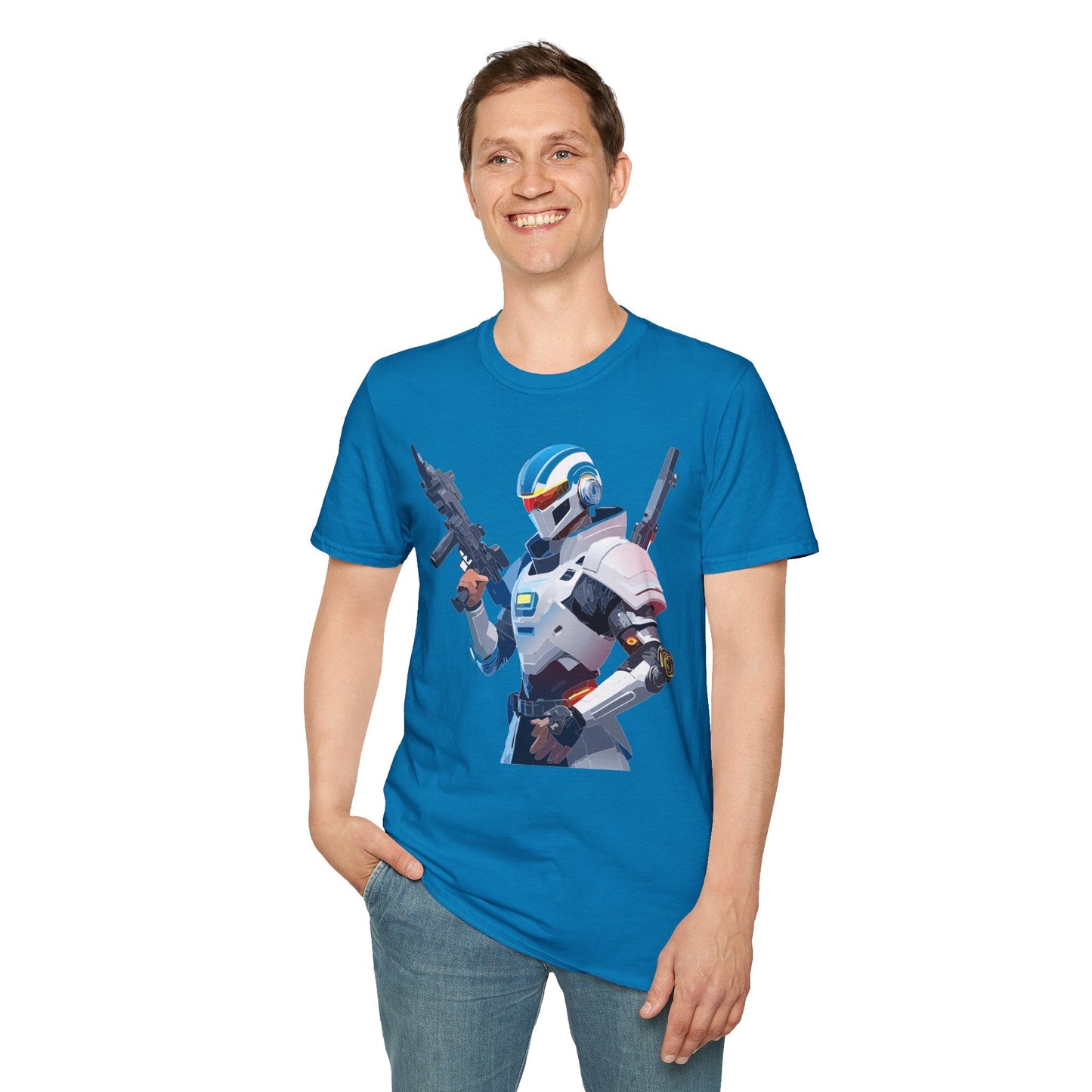 Robocop Graphic Unisex Cotton With Cyber Man Artwork Tee 2