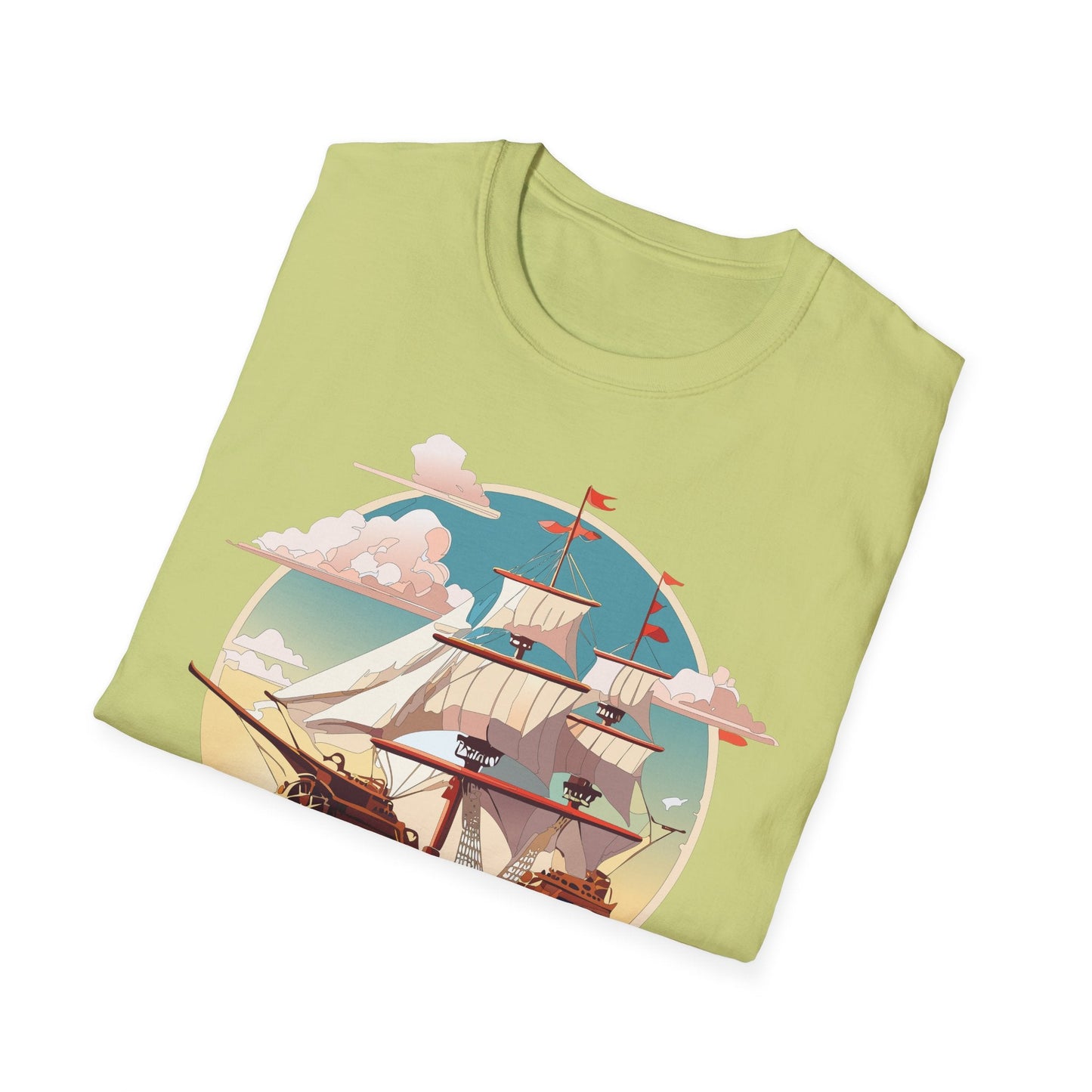 Unisex Ship T Shirts Frigate Vessel Tee Shirt Gildan Softstyle 64000 Cotton Comfort Premium Tee