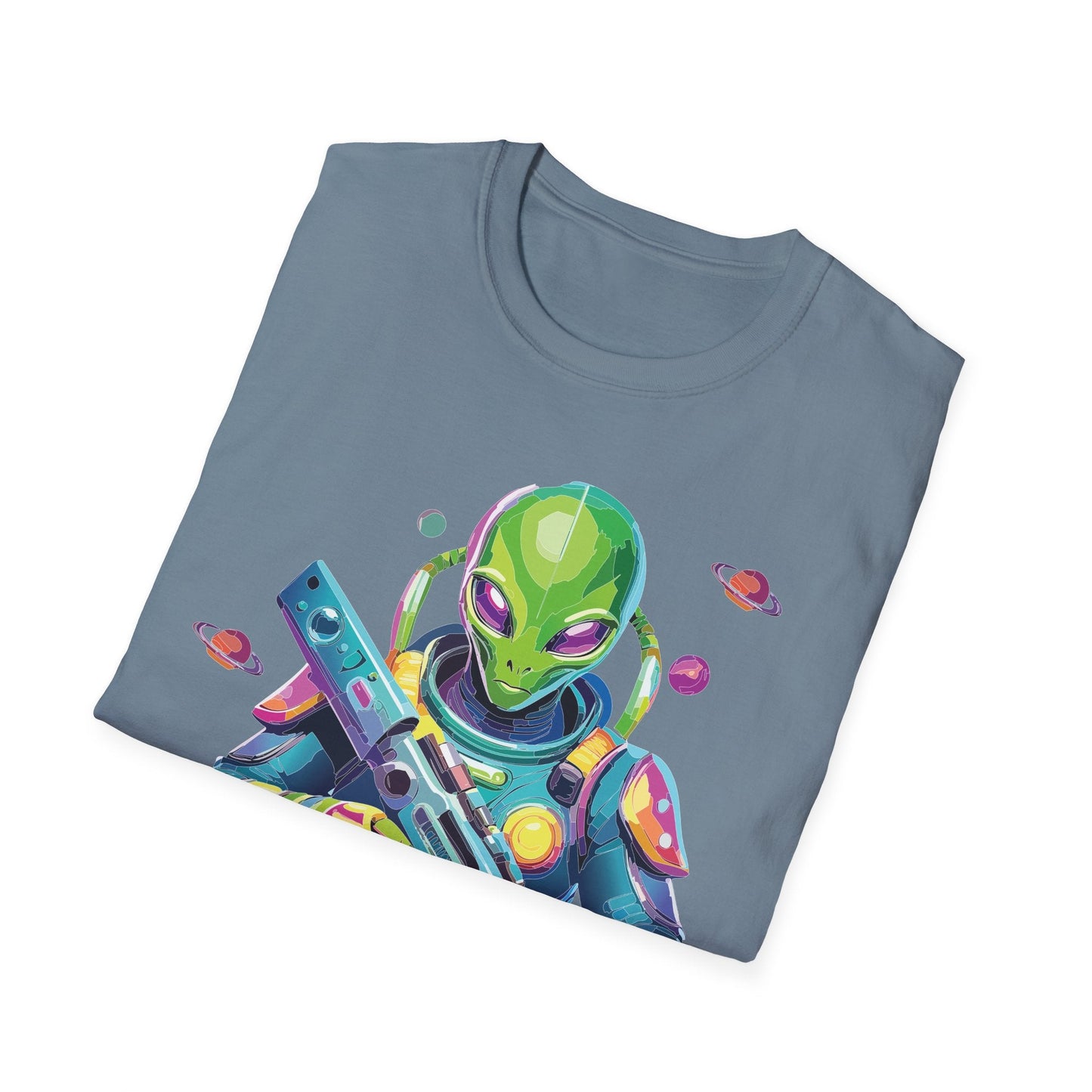 Alien Cosmos T Shirt Unisex Gildan Softstyle 64000 Art Design Tee For Everyday Comfort