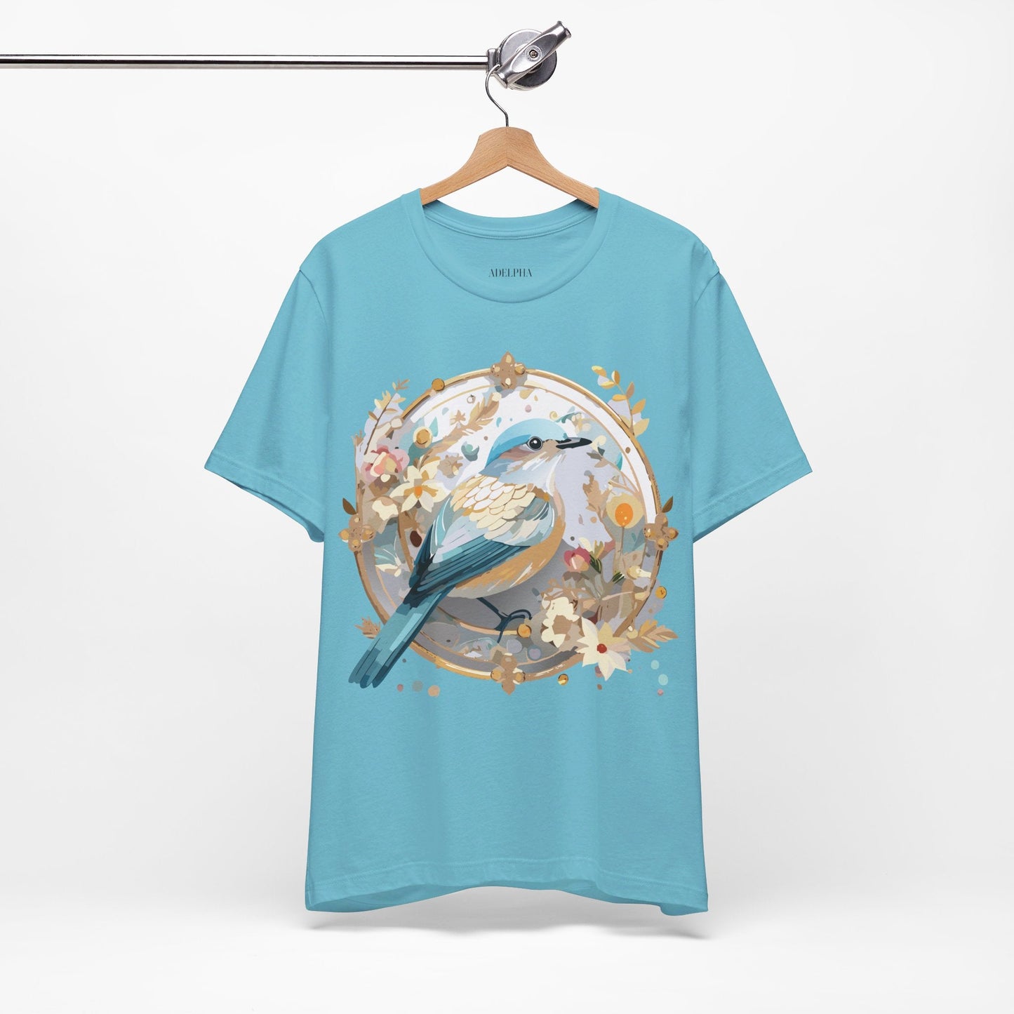 Adelpha Medallion Graphic T Shirt Unisex Short Sleeve Vintage Inspired Art Design