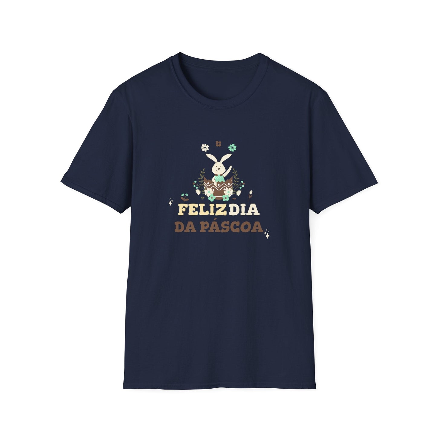 Easter Day T Shirt Unisex Softstyle Tee With Easter Design Print Gildan 64000 Comfort Fit