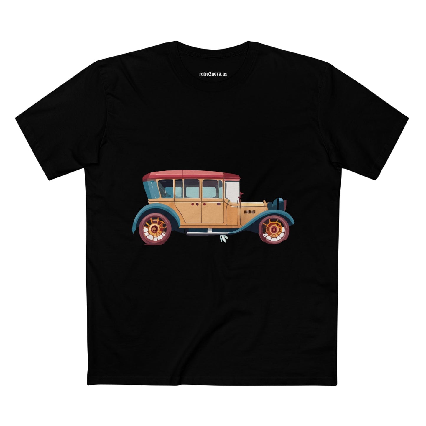 Retro Car Shirts Vintage Car Shirts RC5 Unisex Premium Cotton Art Tee With Original Design