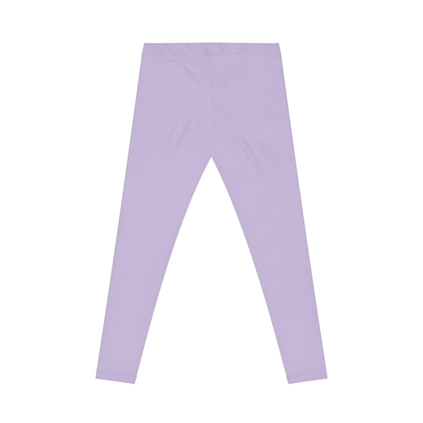 Pale Lilac Color Women's Poly-Span Casual Leggings XS-2XL