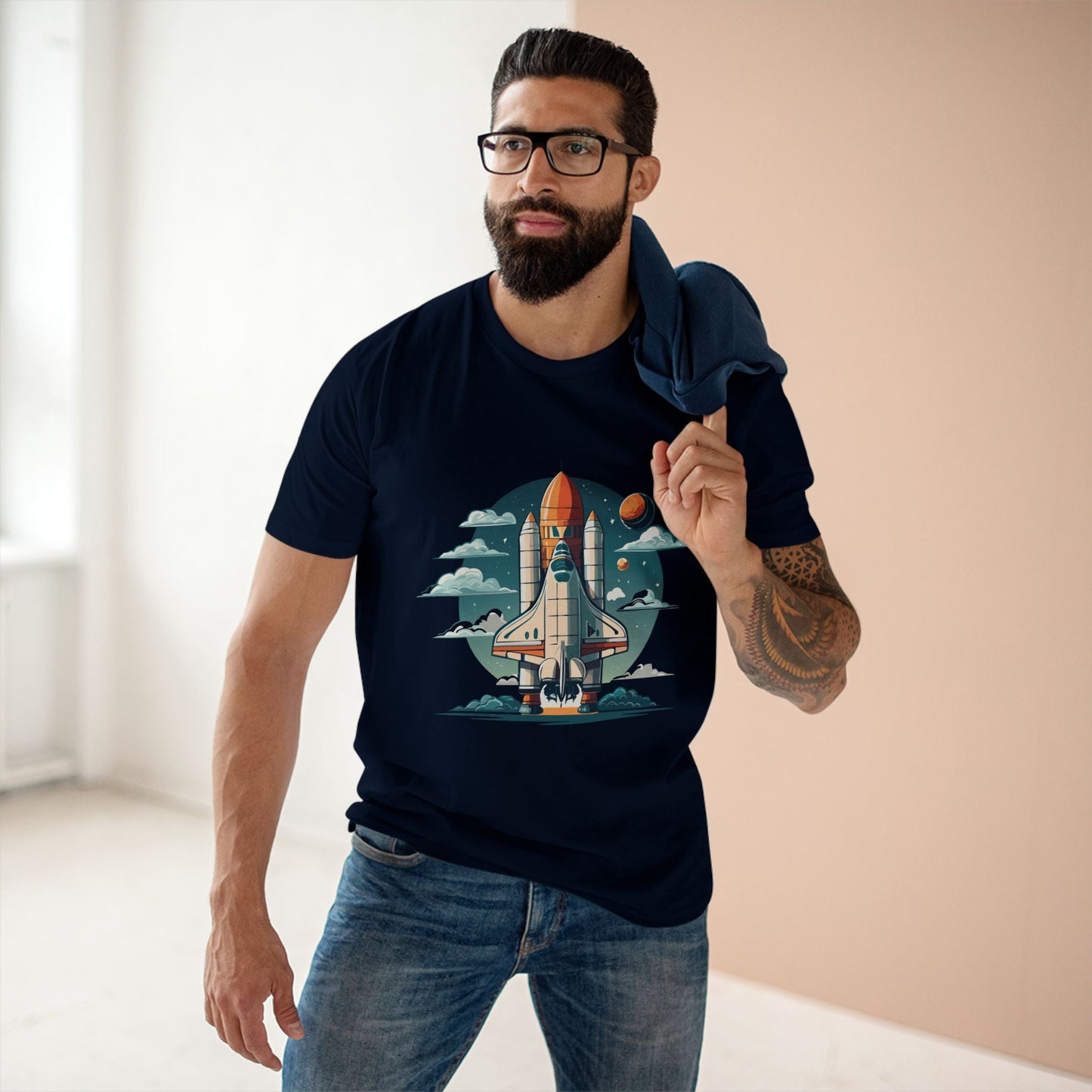 Cosmos Shirt Unisex Premium Cotton Tee With Original Art Design By Retro2Nova CS1