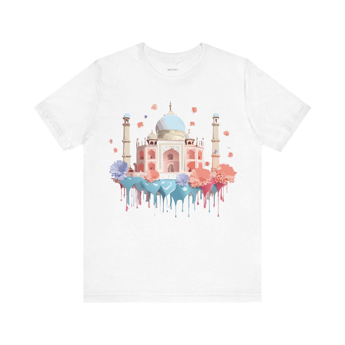 Unisex Cotton Bella+Canvas Tee with Taj Mahal