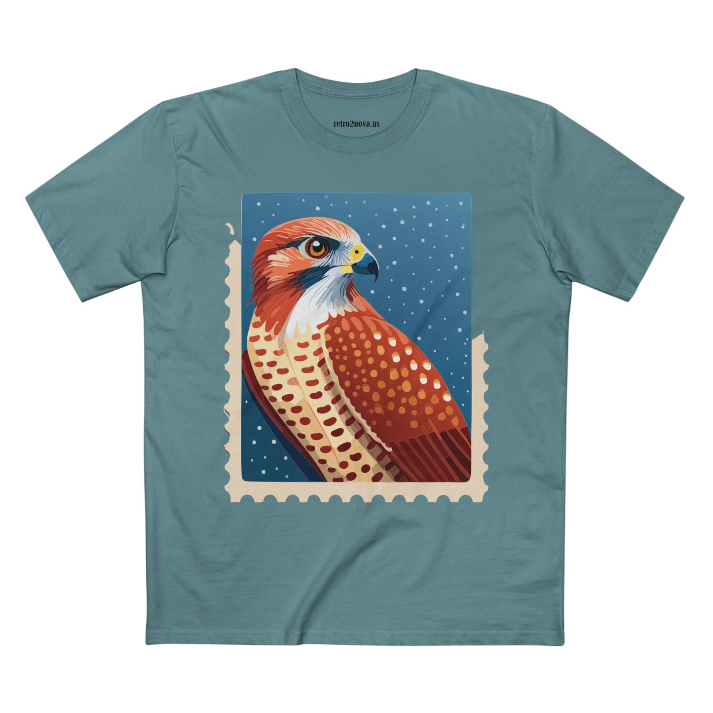 Stamp Shirt Postage Stamp Shirt Unisex Premium Cotton Tee With Original Art Design By Retro2Nova