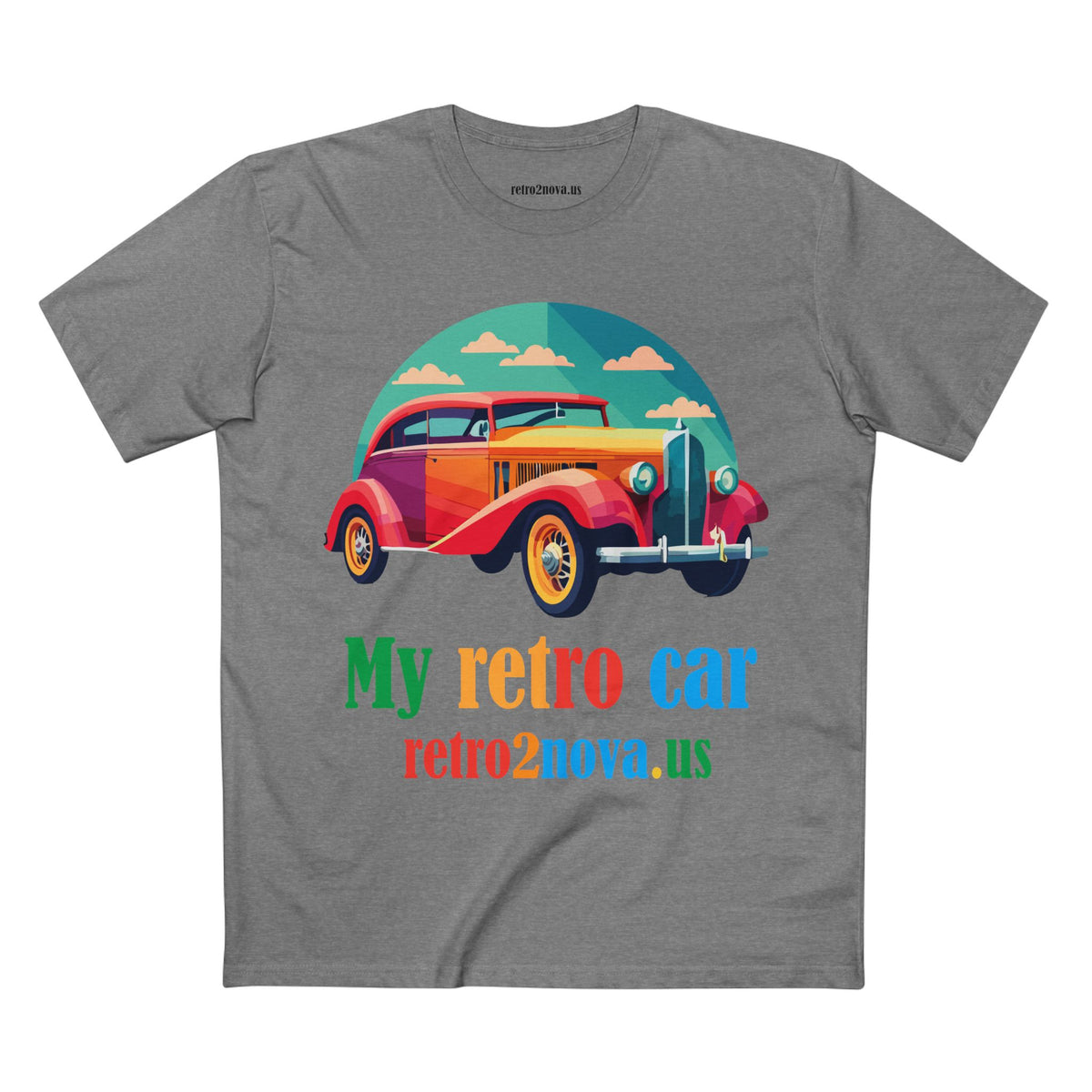 Retro Car Vintage Graphic Tee Staple Unisex 100 Cotton Tee Shirt - RC-20