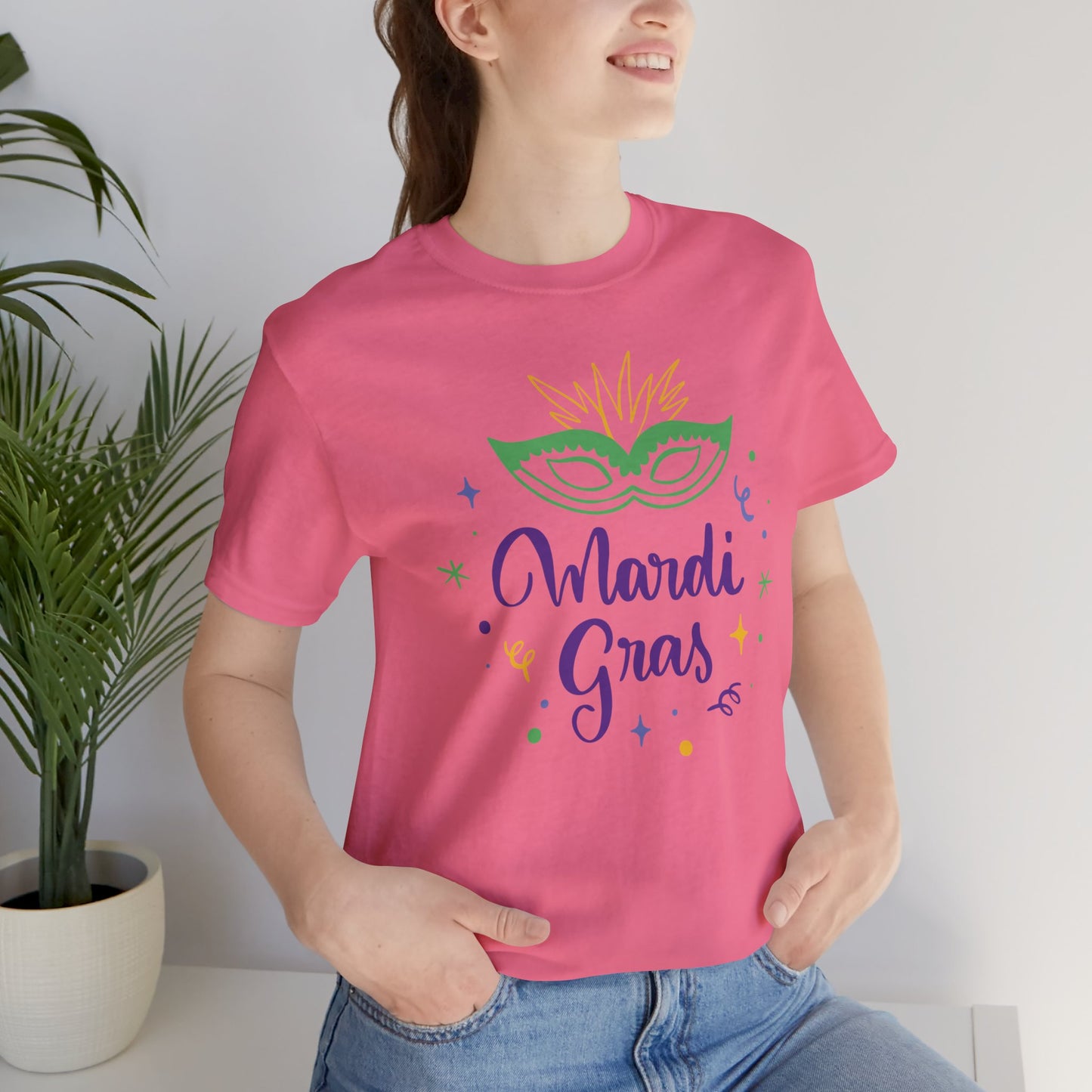 Tee-shirt en coton unisexe pour Mardi Gras