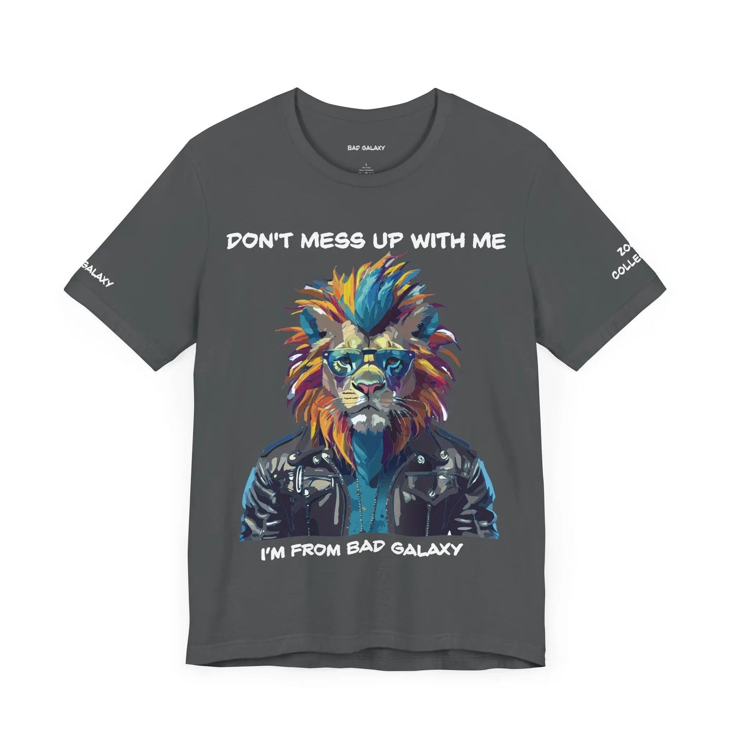 Bad Galaxy Animal T Shirt 100 Percent Cotton Eco Friendly Ink USA Printed Durable Stitching