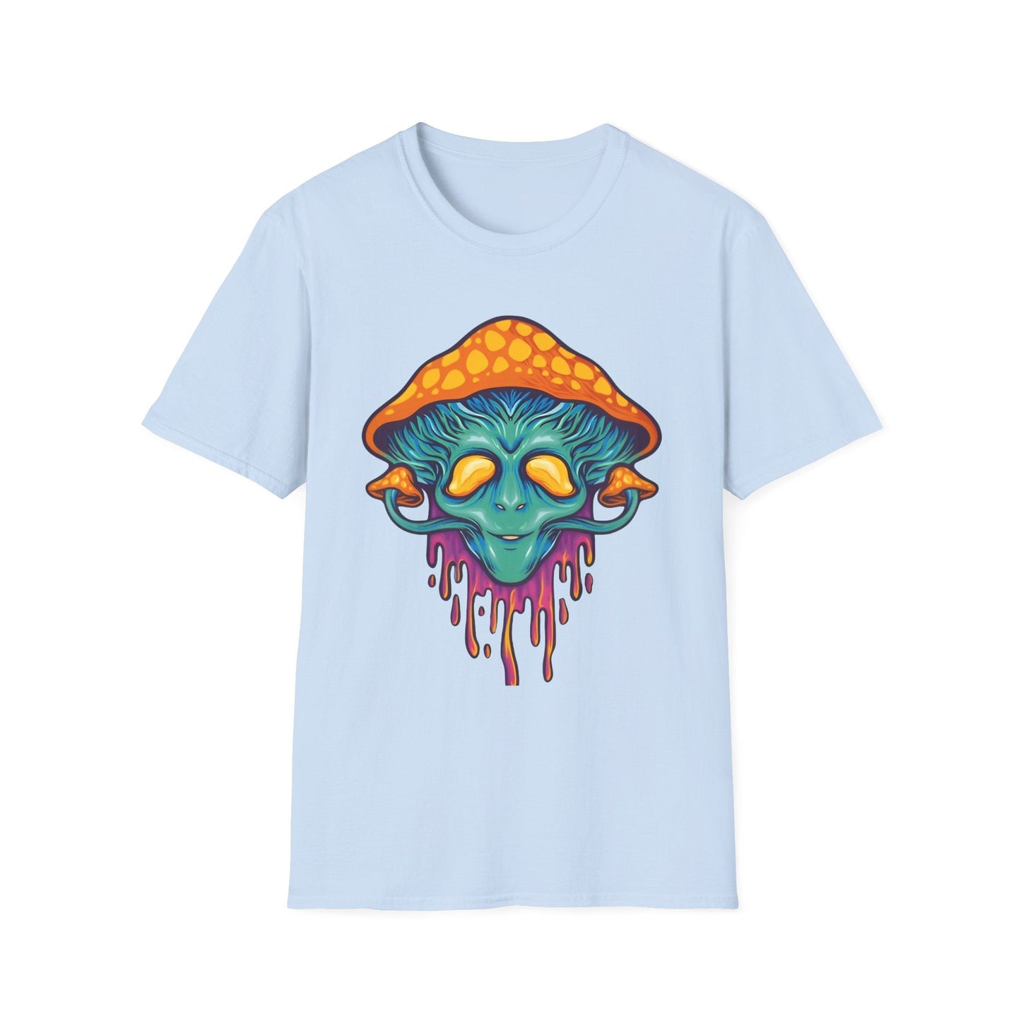 Mashroom T Shirt Unisex Funny Mushroom Design Tee 100 Percent Cotton Softstyle Collection