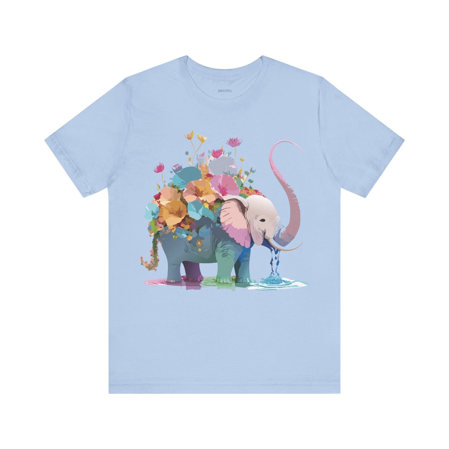 Elephant Graphic Unisex 100 Cotton Jersey Vintage Art Design Tee 13