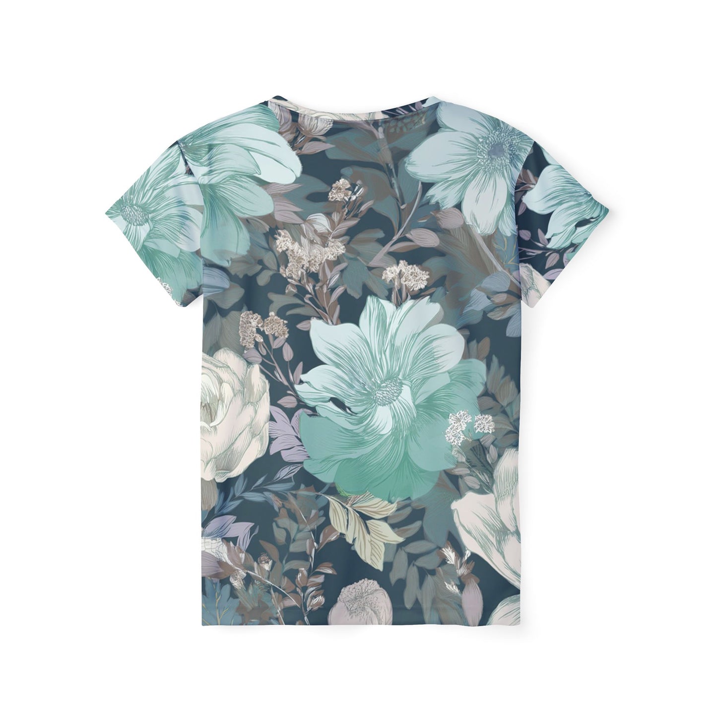 Women Poly T-Shirt with Floral Print