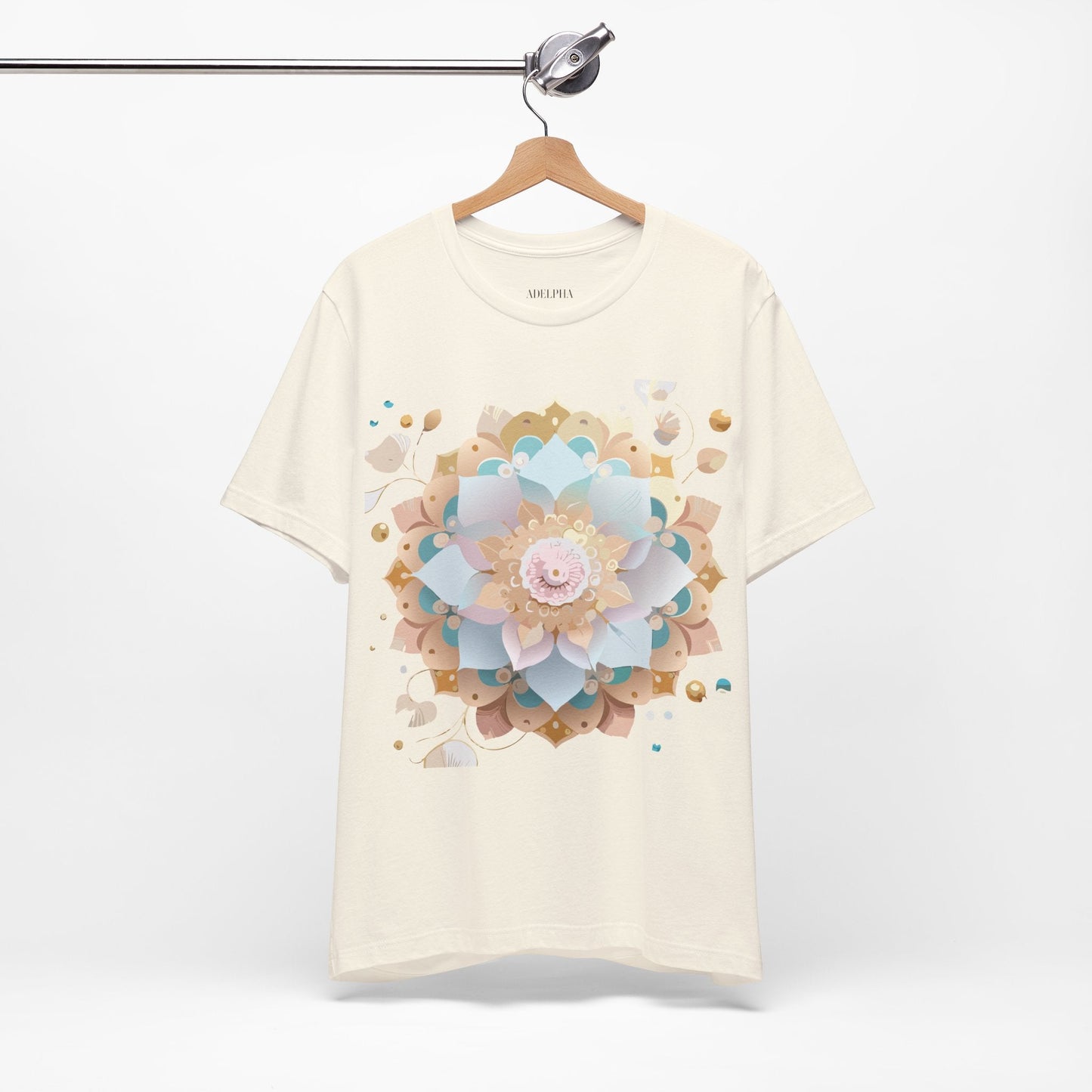 Mandala Graphic Unisex 100 Cotton Vintage Floral Artwork Tee 9