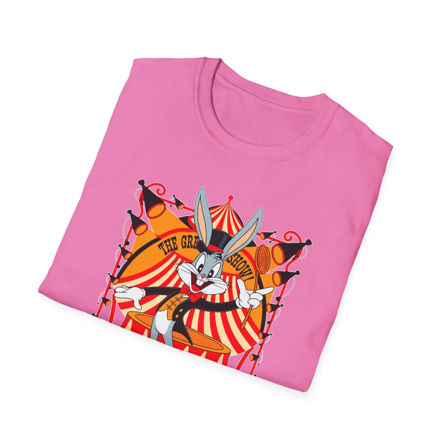 Bugs Bunny Unisex Shirt Gildan Softstyle Tee Cartoon Graphic Design 100 Percent Cotton