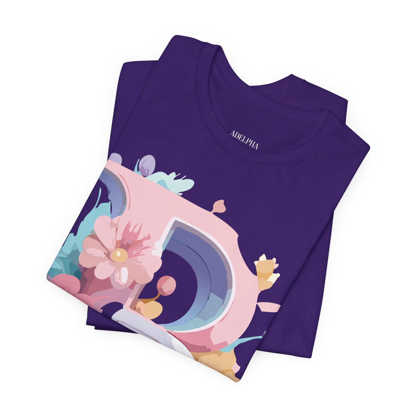 Letter B Shirt Graphic Tee Unisex Vintage Inspired Artwork Adelpha Art Design Short Sleeve