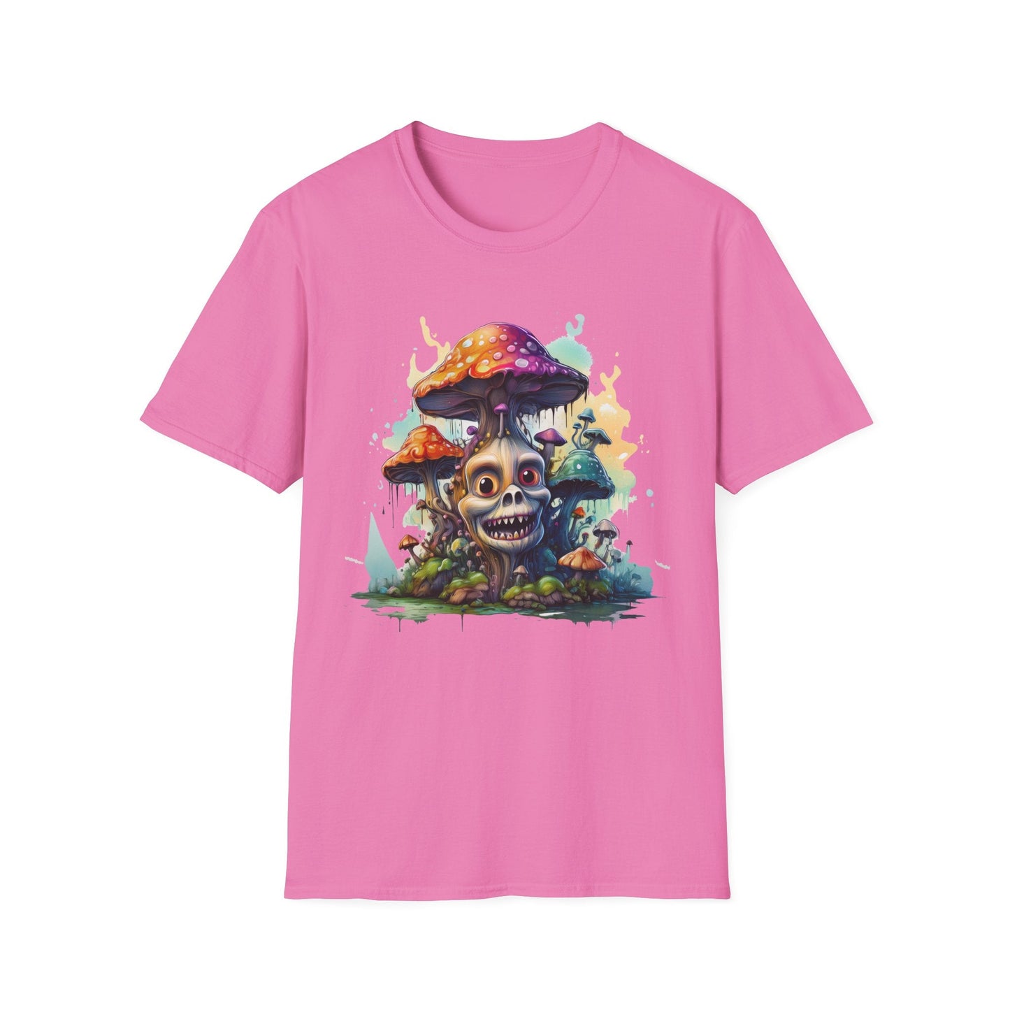 Mashroom Tee Shirt Unisex Graphic Mashroom Tee Fun Fungus Design Softstyle 64000