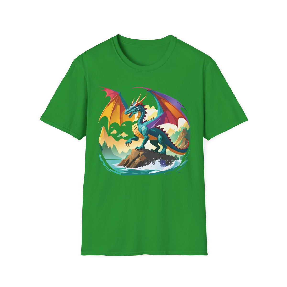 Dragon Graphic Tee Gildan Unisex 100 Cotton Tee Shirt with Animals Design h16