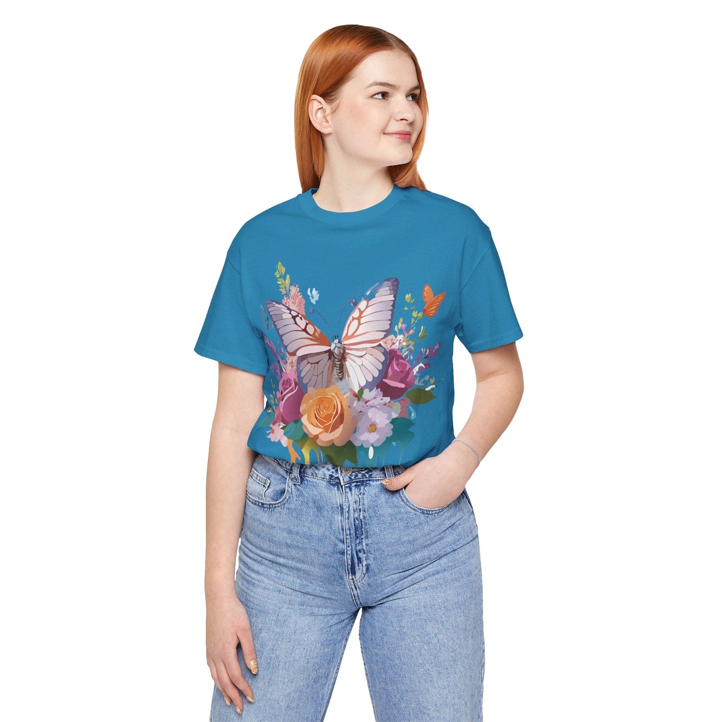 Adelpha Butterfly Graphic Tee Art Design Vintage Unisex Short Sleeve Shirt