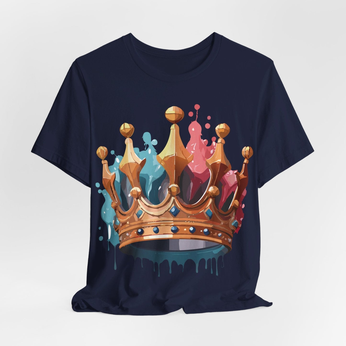 Adelpha Graphic Tee Crown Shirt Unisex Vintage Artwork Premium Casual Everyday Wear T Shirt
