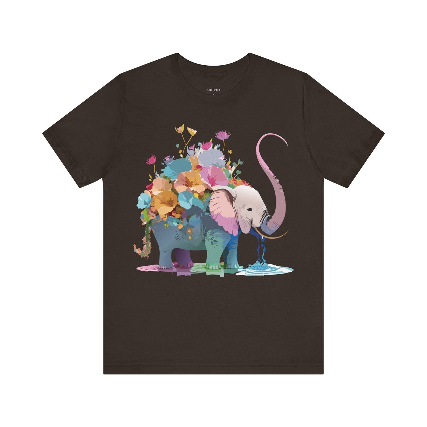 Elephant Graphic T Shirt Unisex Vintage Inspired Art Tee Adelpha Short Sleeve Artwork