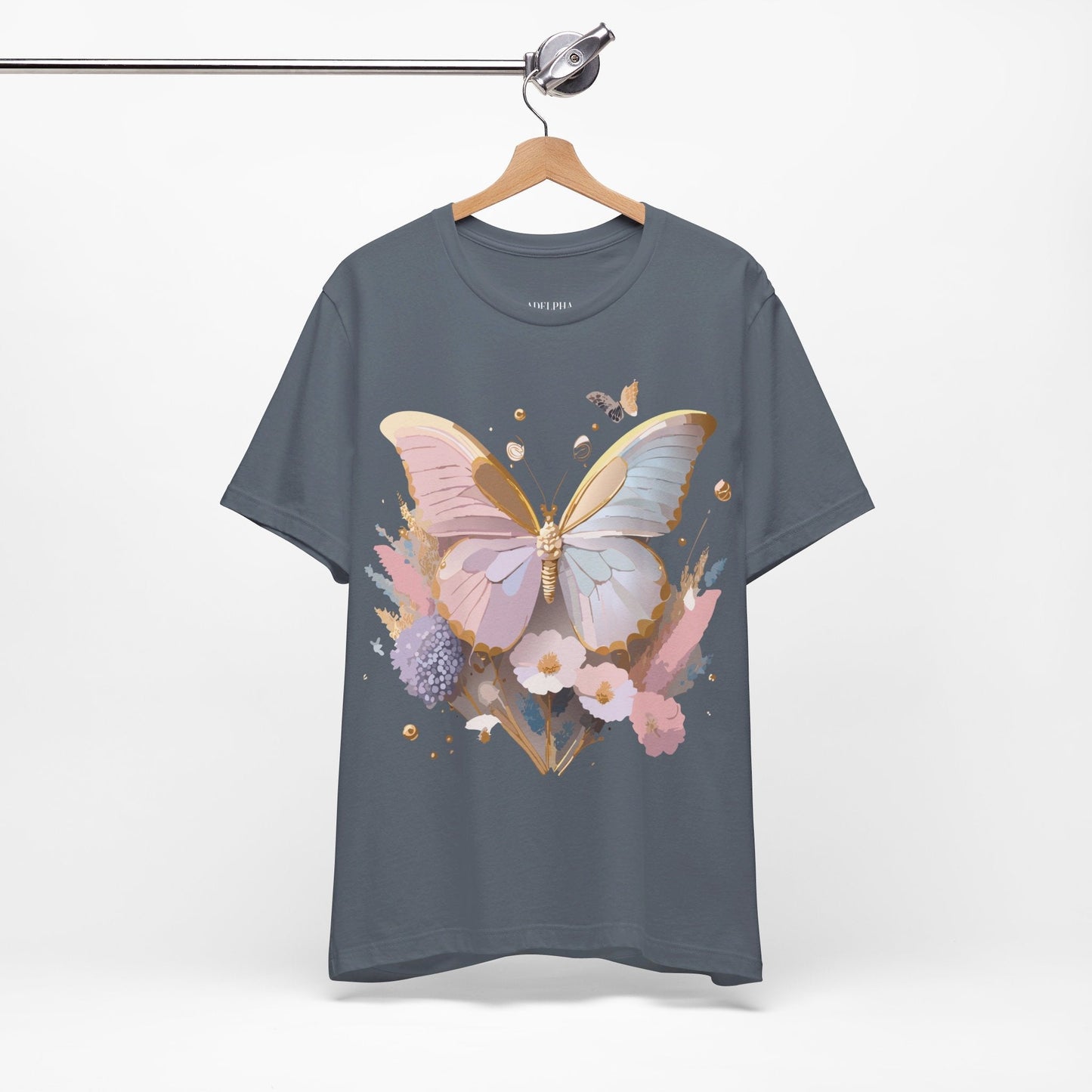 Butterfly Graphic Tee Unisex Vintage Inspired Art Adelpha Apparel Collection